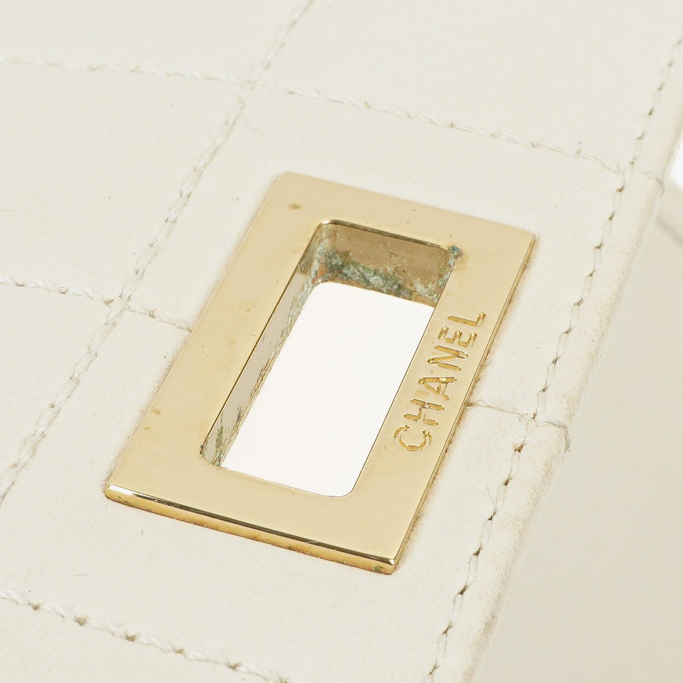 Chanel Mademoiselle Lock Accordion Chocolate Bar Flap Bag