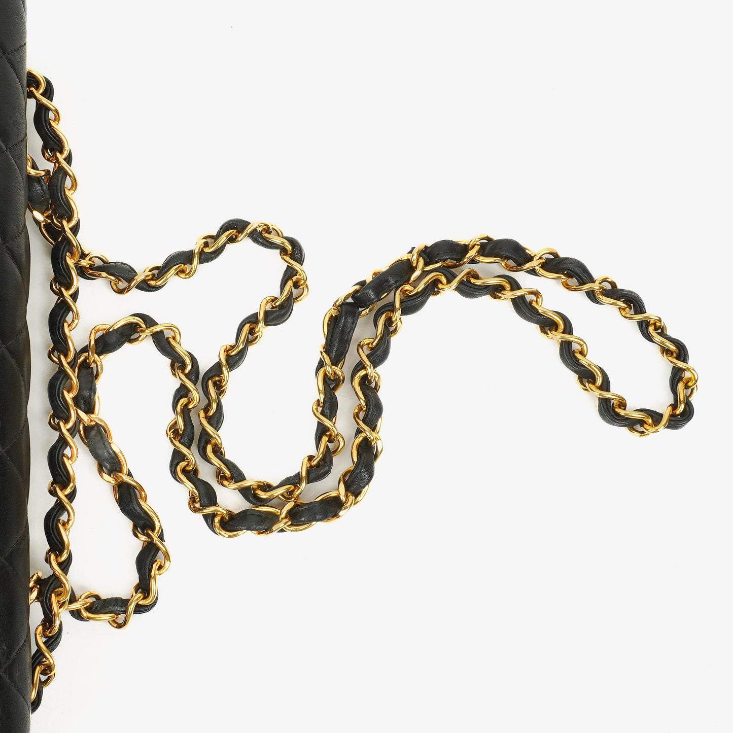 Chanel Maxi Jumbo Classic Single Flap Bag Black Quilted Lambskin 24K Gold-Plated Hardware