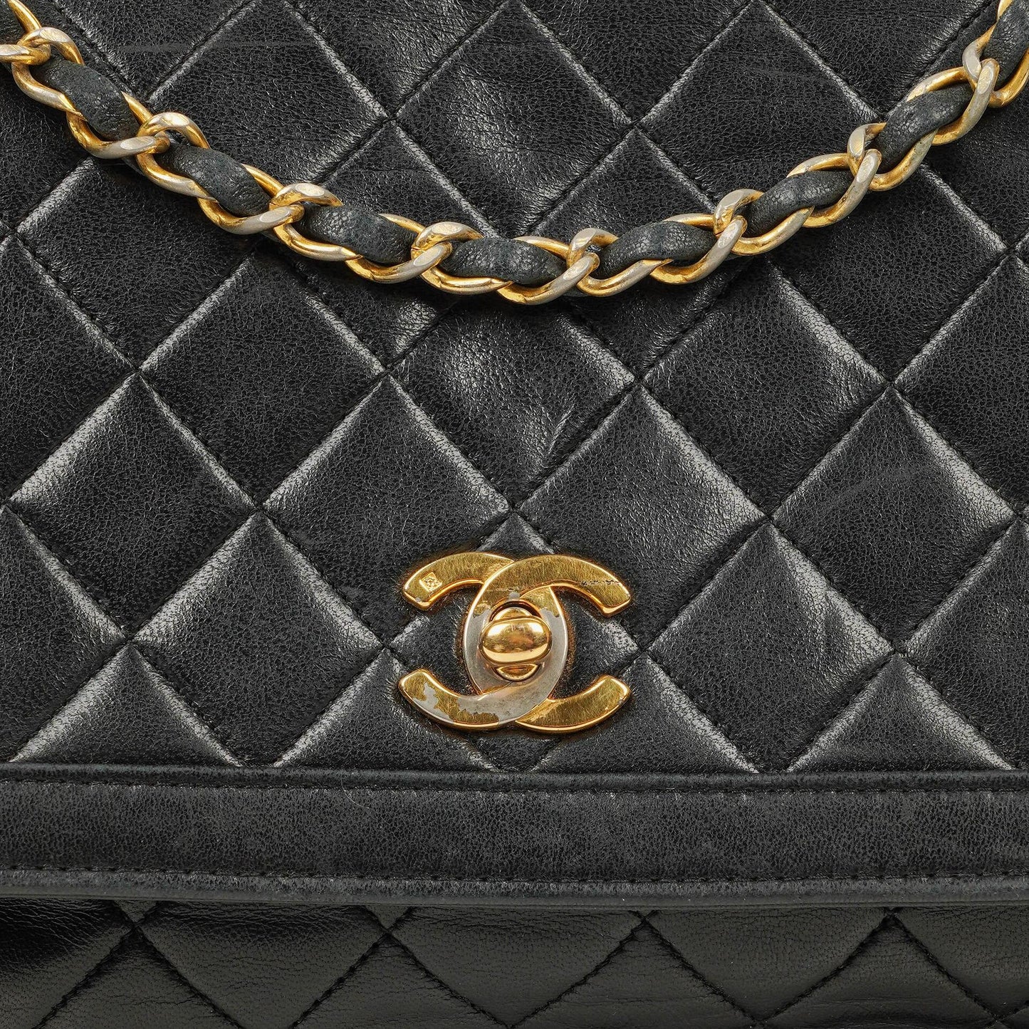 Chanel Medium Black Lambskin Quilted Single Flap Bag 24K Gold-Plated Hardware