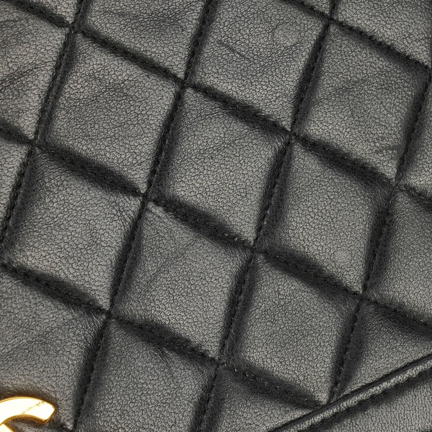 Chanel Medium Black Lambskin Quilted Single Flap Bag 24K Gold-Plated Hardware