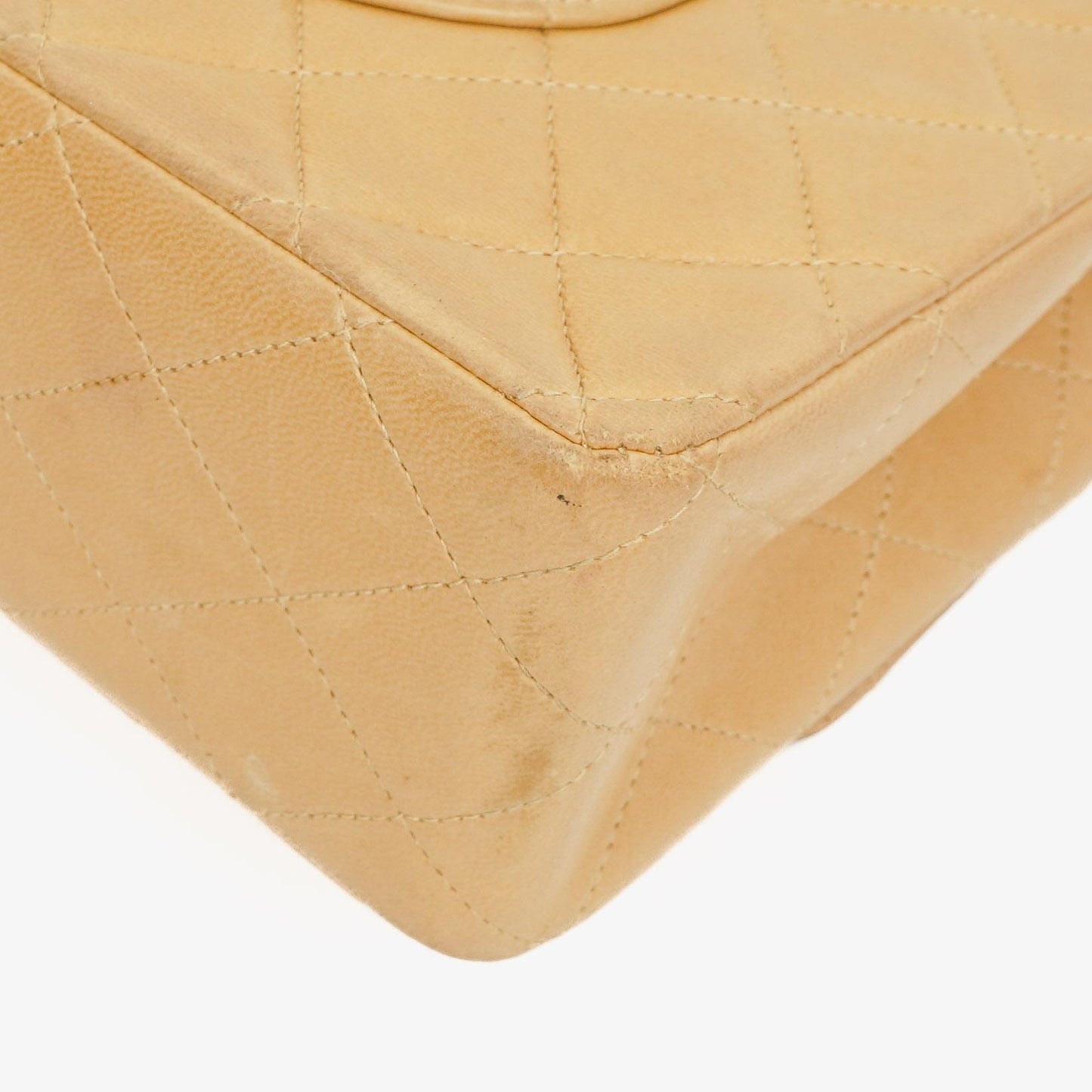 Chanel Medium Classic Beige Quilted Leather Double Flap Bag With 24K Gold-Tone Hardware