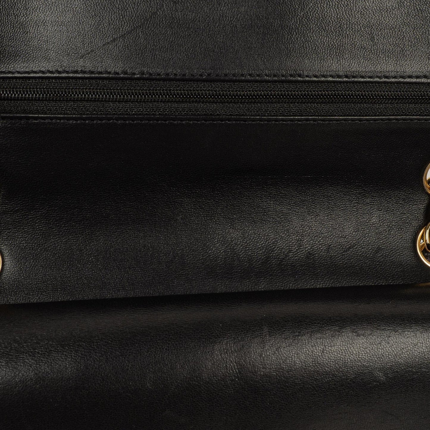 Chanel Medium Classic Black Quilted Lambskin Double Flap Bag With Gold-Tone Hardware