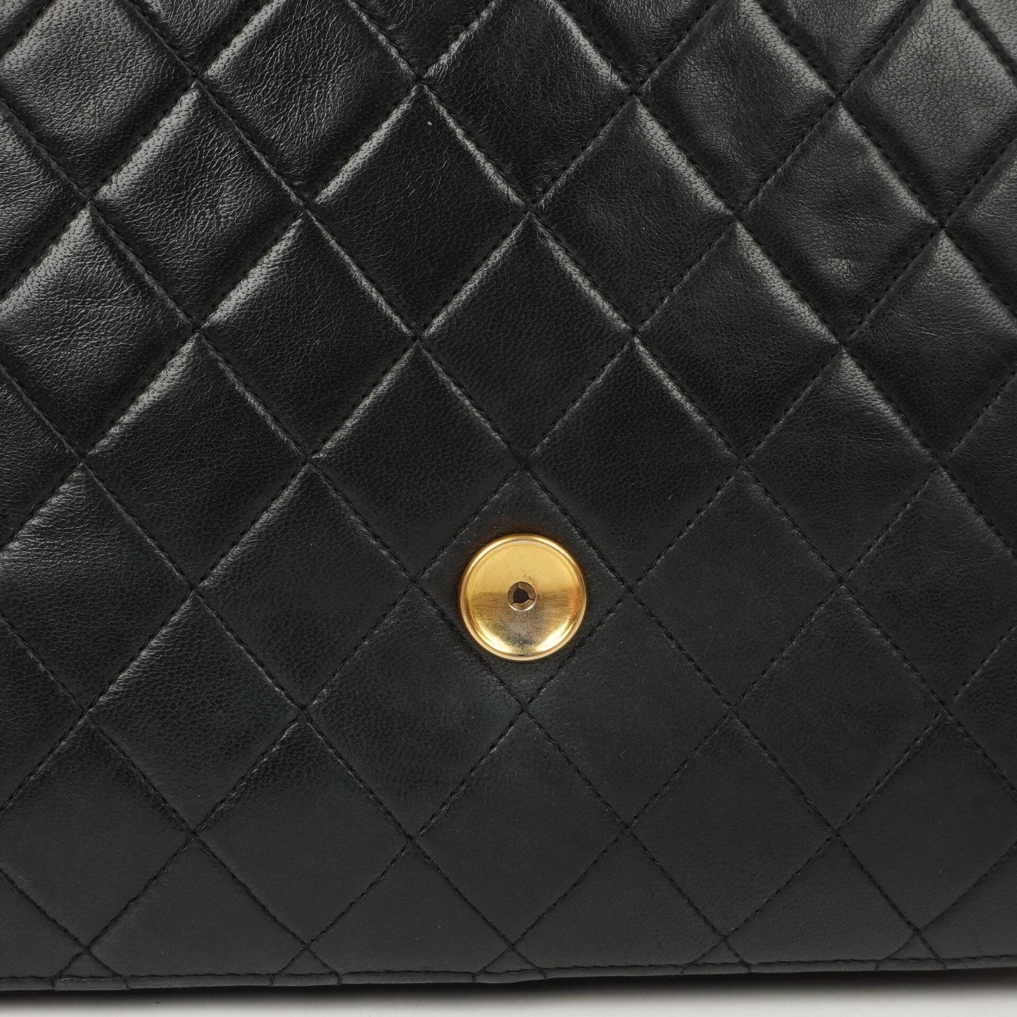 Chanel Medium Classic Black Quilted Lambskin Single Flap Bag With Gold-Tone Hardware