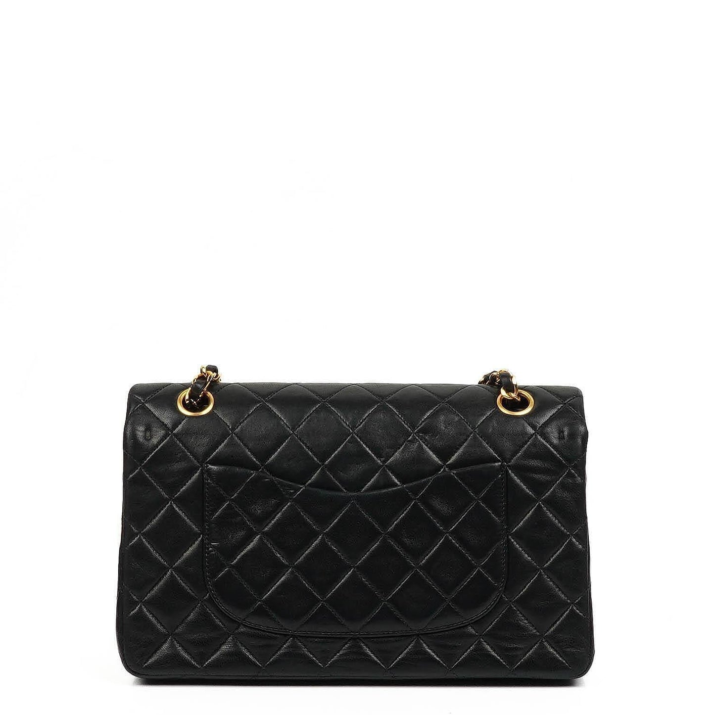 Chanel Medium Classic Lambskin Double Flap Bag With 24K Gold-Plated Hardware