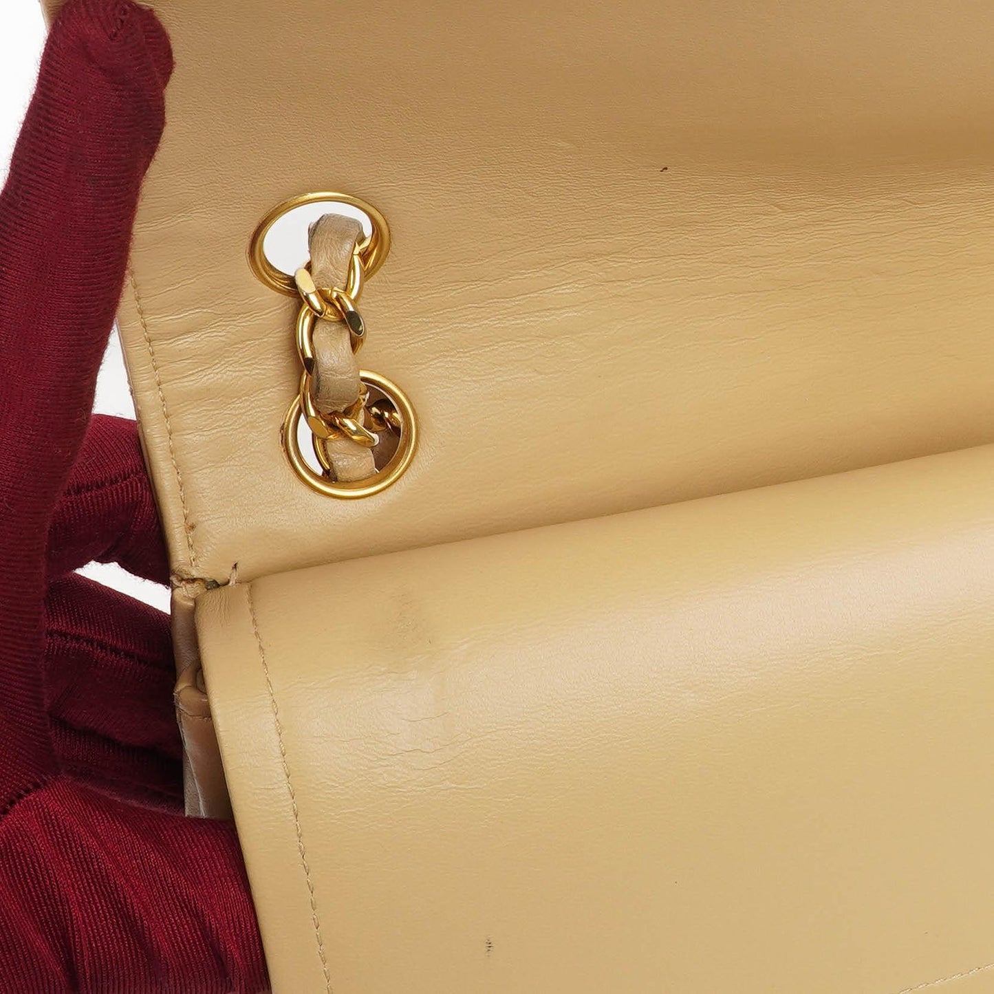 Chanel Medium Classic Quilted Lambskin Double Flap Bag With 24K Gold-Plated Hardware