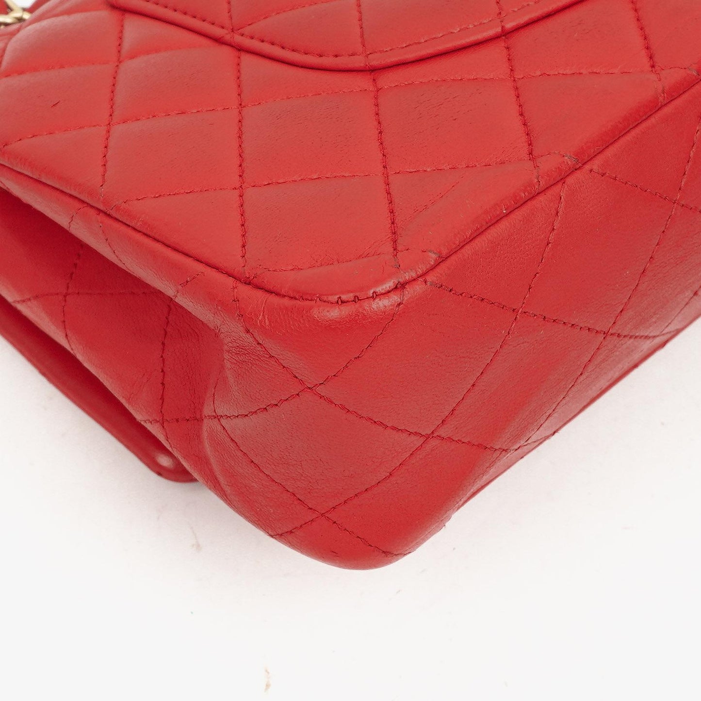 Chanel Medium Classic Red Quilted Leather Double Flap Bag With Gold-Tone Hardware