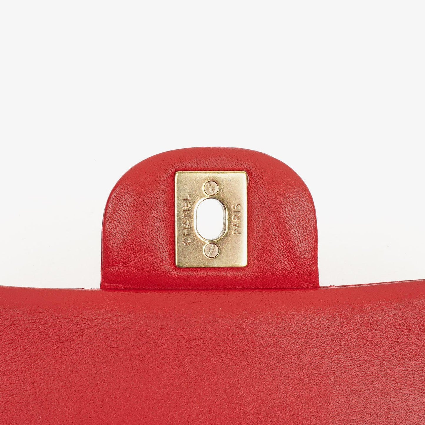 Chanel Medium Classic Red Quilted Leather Double Flap Bag With Gold-Tone Hardware