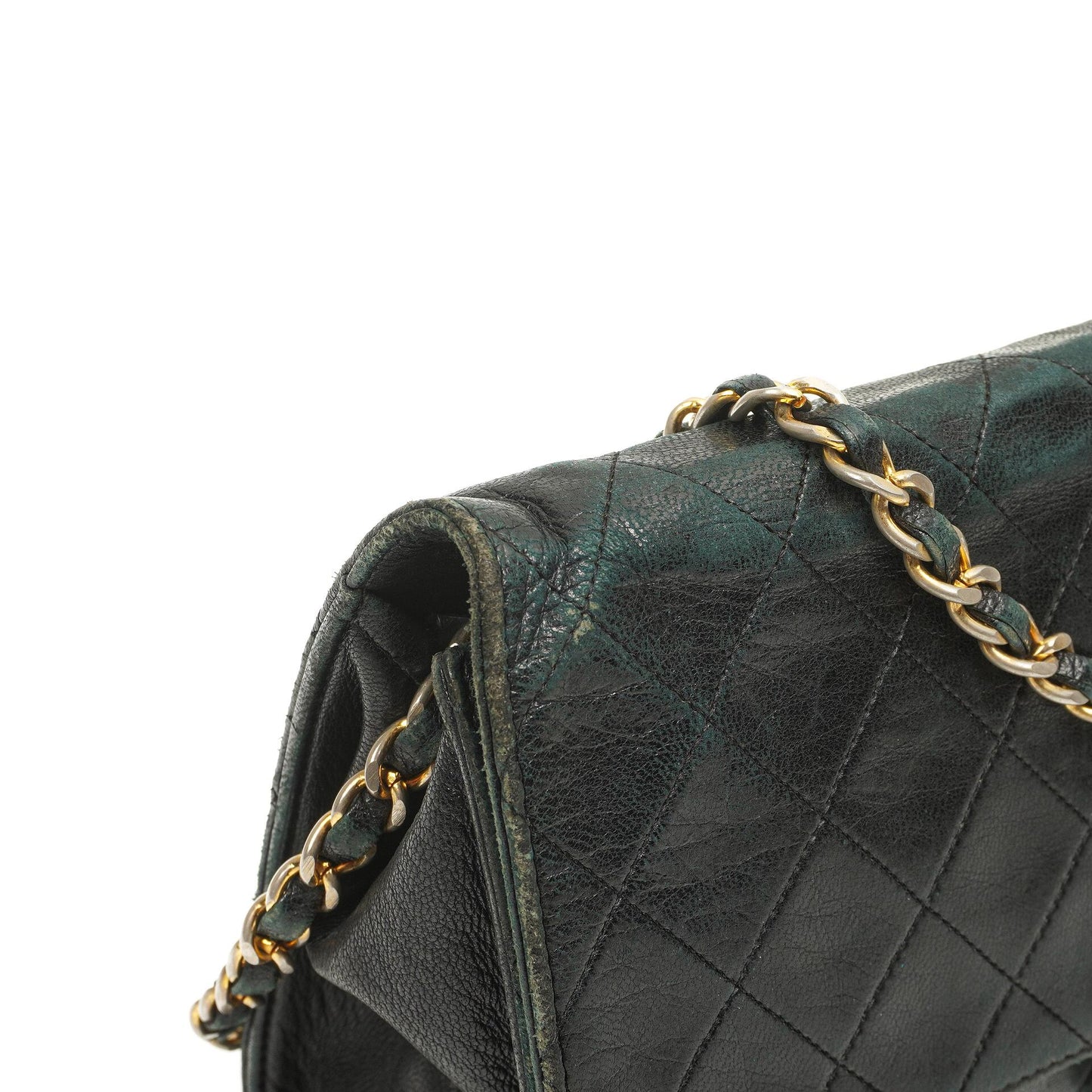 Chanel Medium Classic Single Flap Bag Black Quilted Lambskin 24K Gold-Plated Hardware