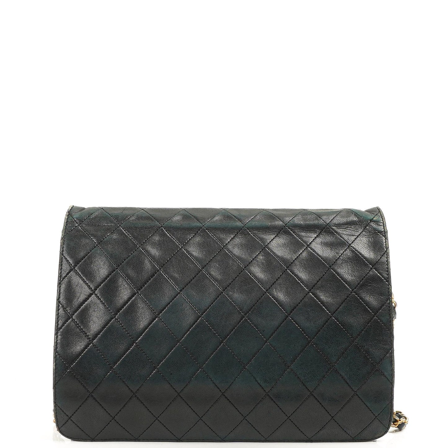 Chanel Medium Classic Single Flap Bag Black Quilted Lambskin 24K Gold-Plated Hardware