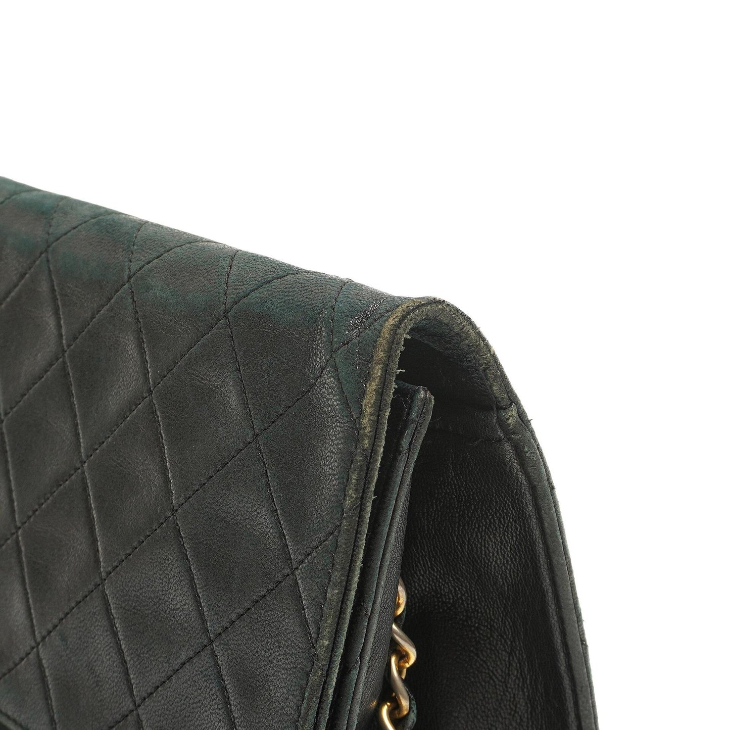 Chanel Medium Classic Single Flap Bag Black Quilted Lambskin 24K Gold-Plated Hardware