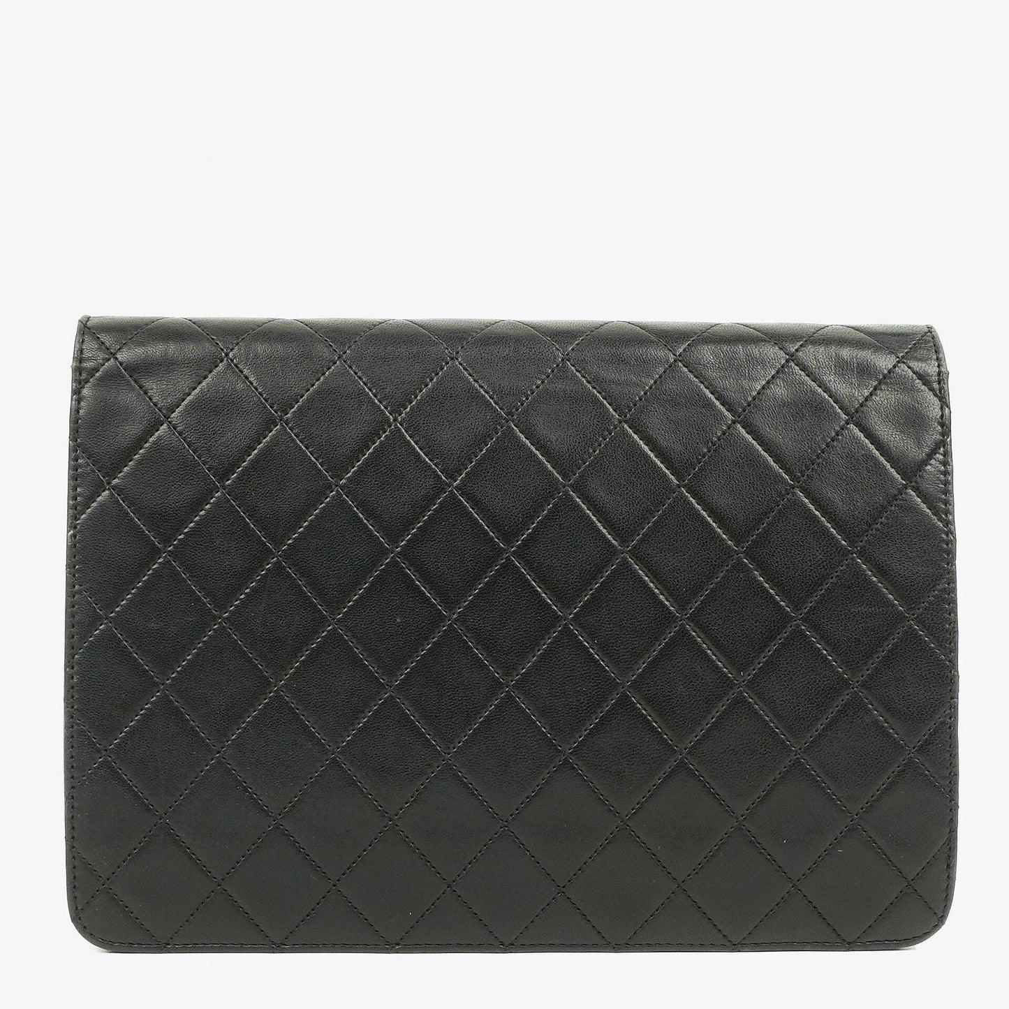 Chanel Medium Classic Single Flap Bag Black Quilted Lambskin With Gold-Toned Hardware