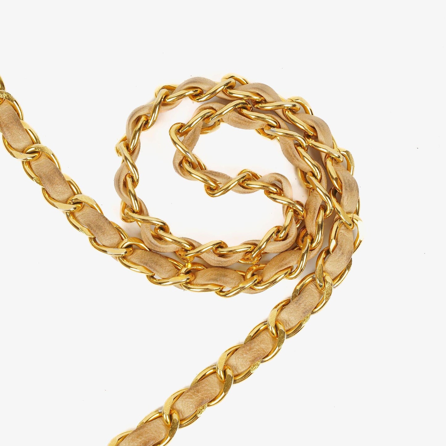 Chanel Medium Classic Single Flap Bag In Beige Quilted Lambskin With 24K Gold-Plated Hardware
