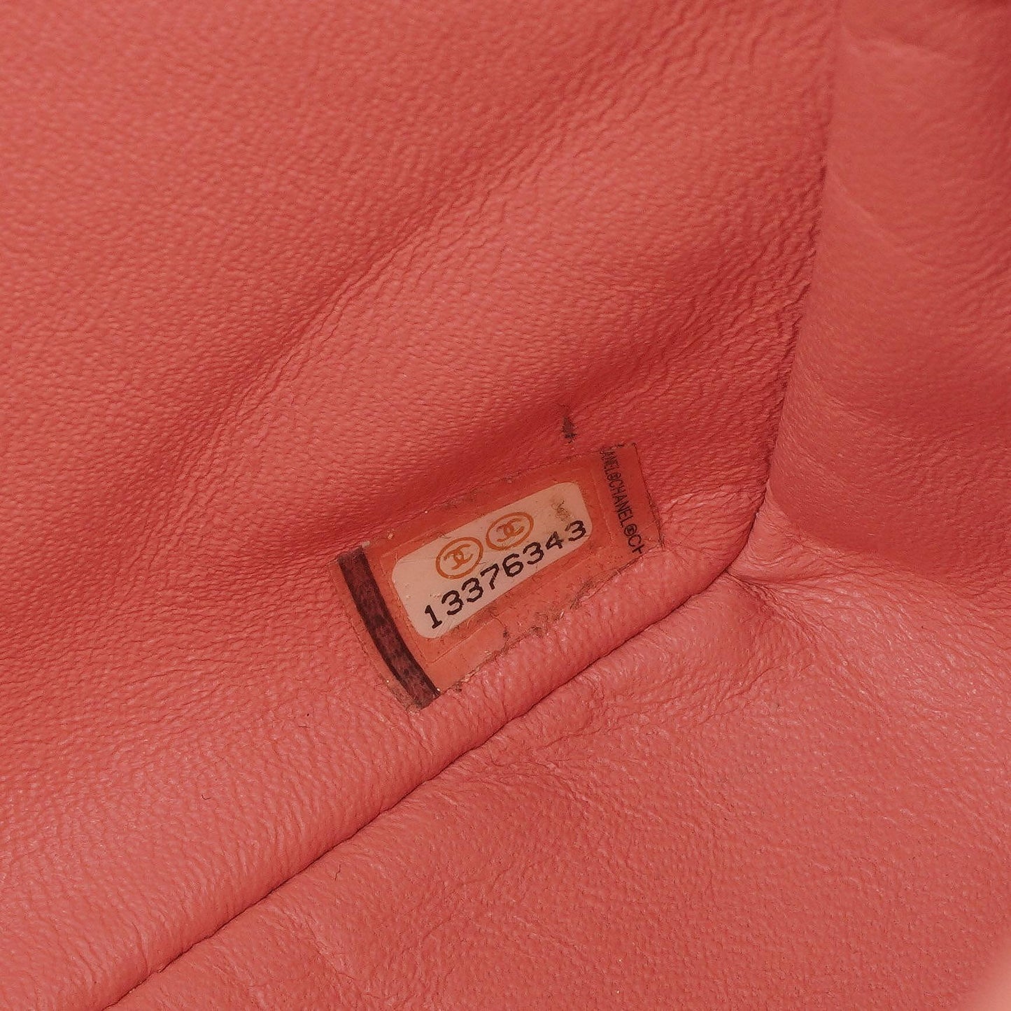 Chanel Medium Classic Single Flap Bag Orange Chevron Quilted Patent Leather Silver-Tone Hardware