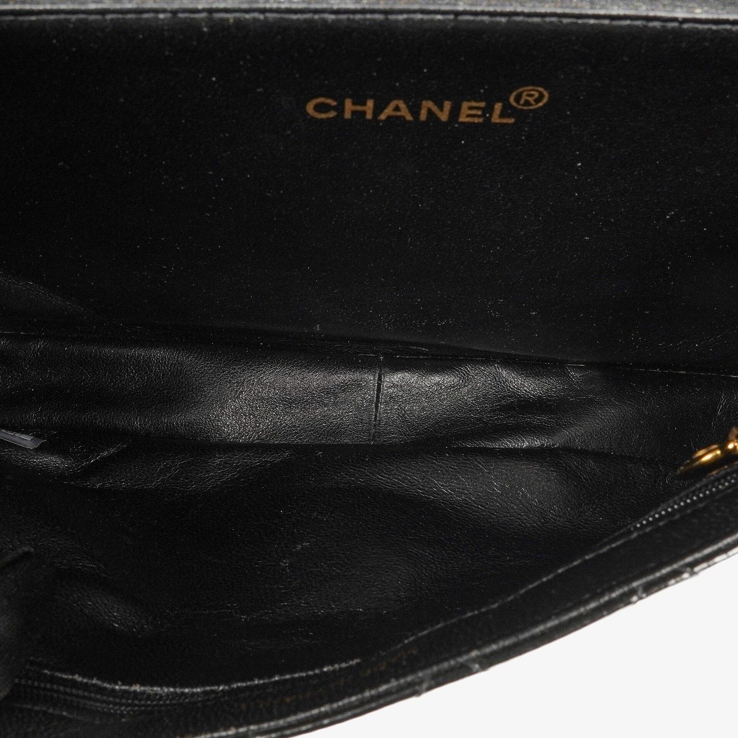 Chanel Medium Double Sided Flap Bag Black Quilted Patent Leather 24K Gold-Plated Hardware