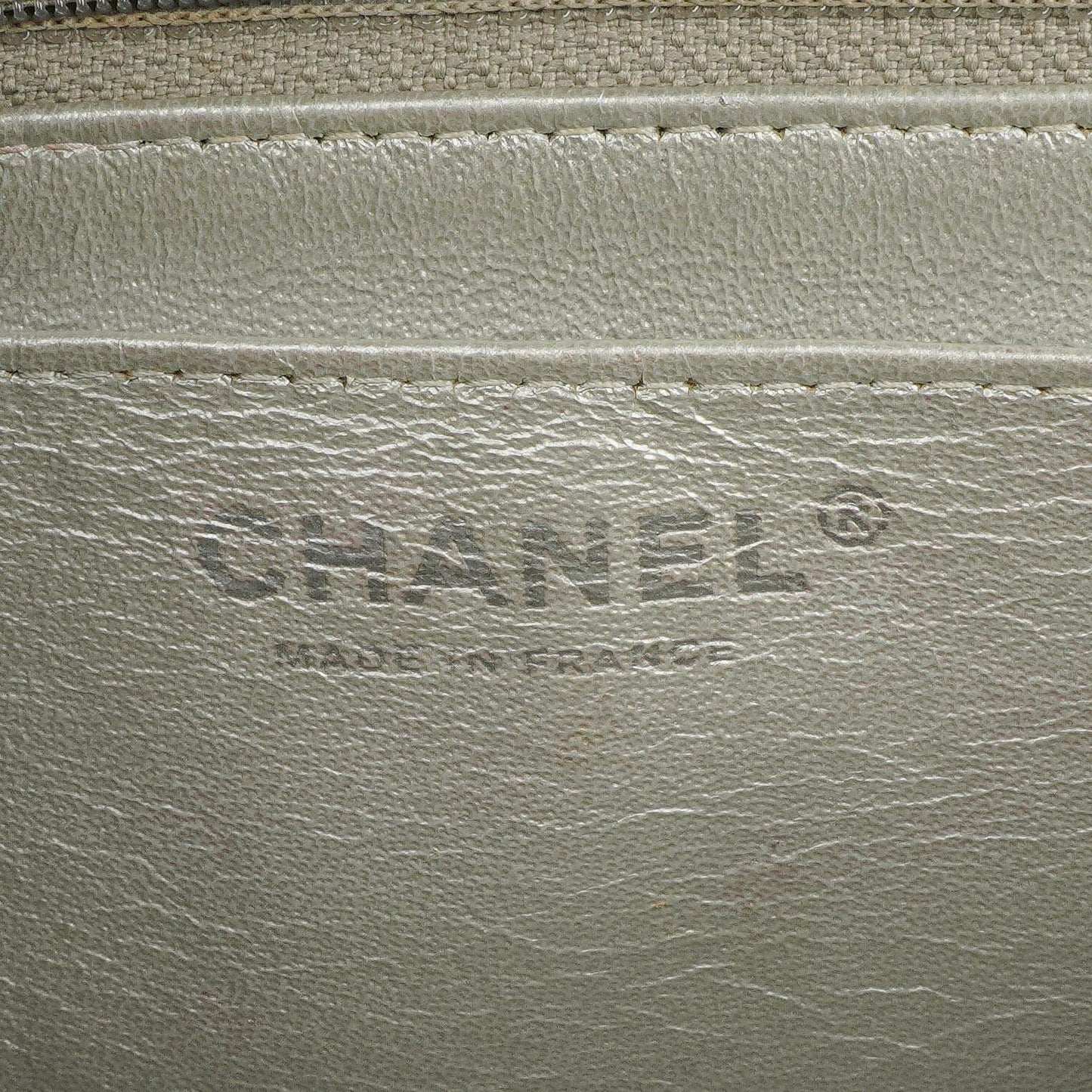 Chanel Mini Rectangular Single Flap Bag Metalic Silver Quilted Lambskin SIlver Tone Hardware