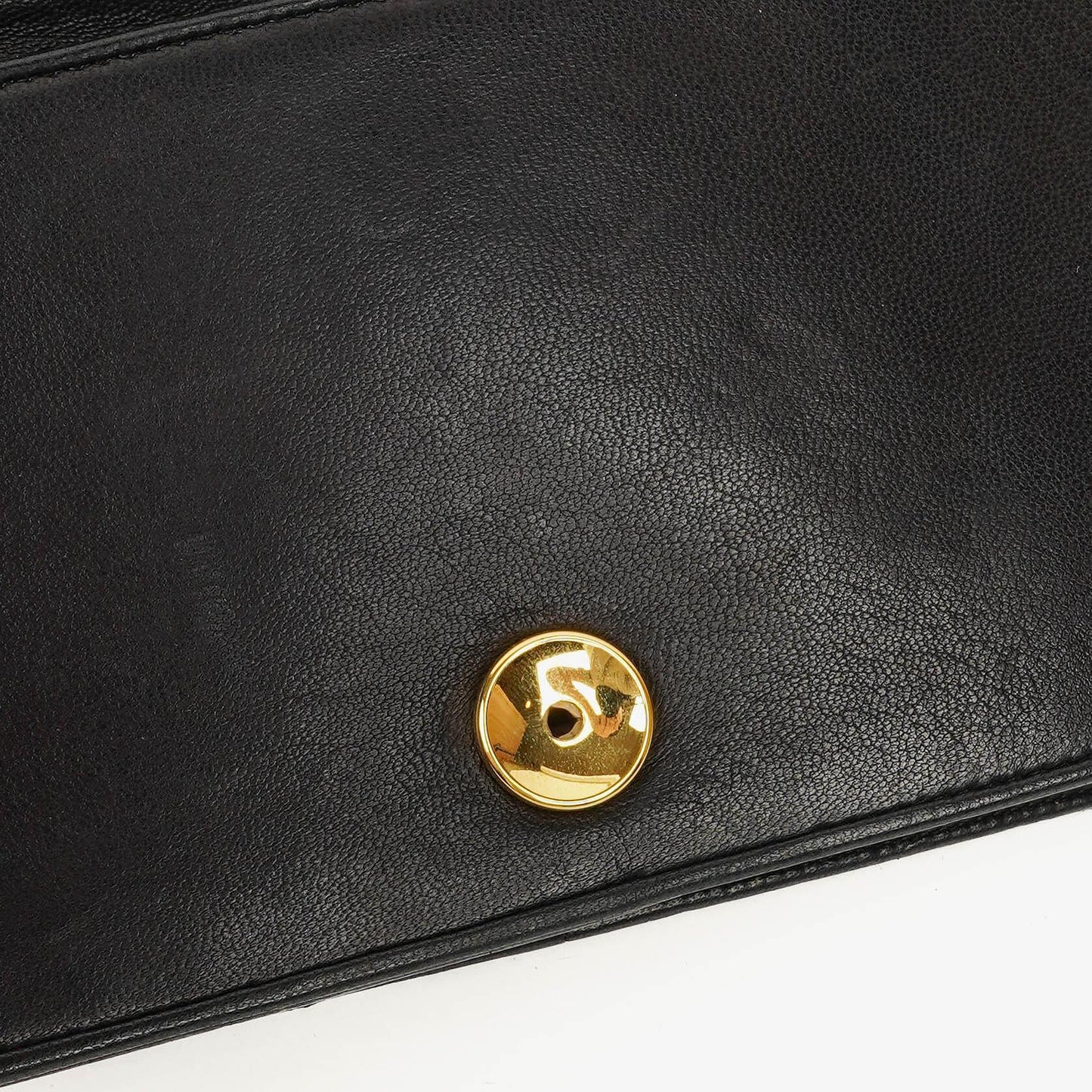 Chanel Mini Classic Black Quilted Lambskin Full Flap Wallet On Chain WOC With 24K Gold-Plated Hardware