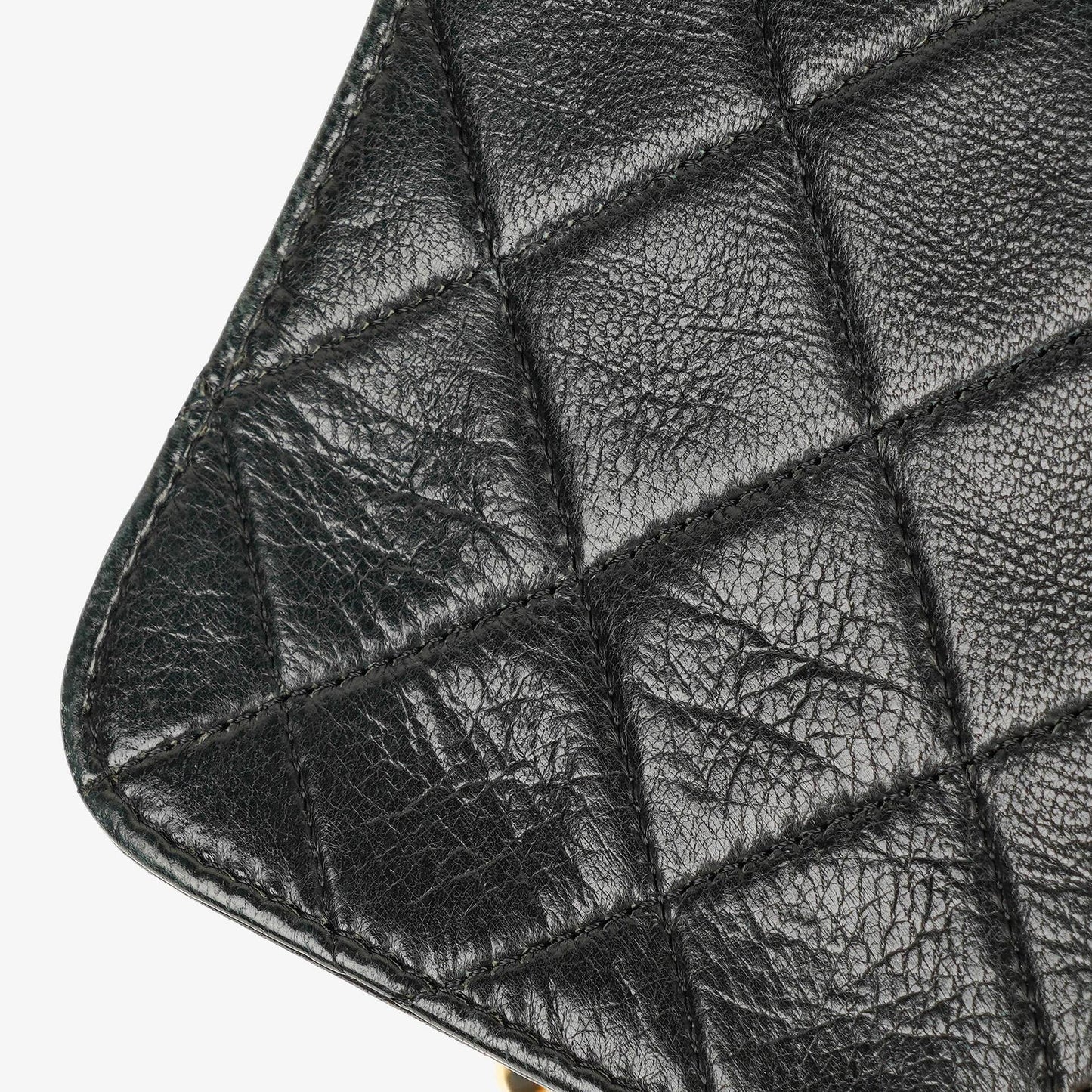 Chanel Mini Classic Black Quilted Lambskin Full Flap Wallet On Chain WOC With 24K Gold-Plated Hardware