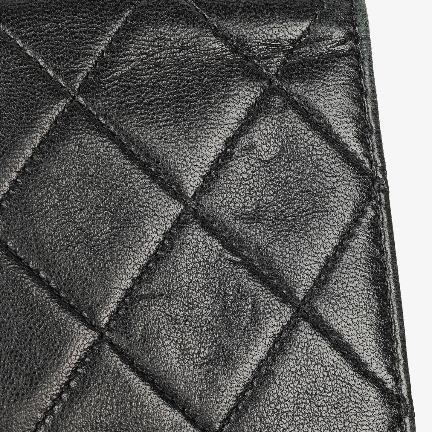 Chanel Mini Classic Black Quilted Lambskin Full Flap Wallet On Chain WOC With 24K Gold-Plated Hardware