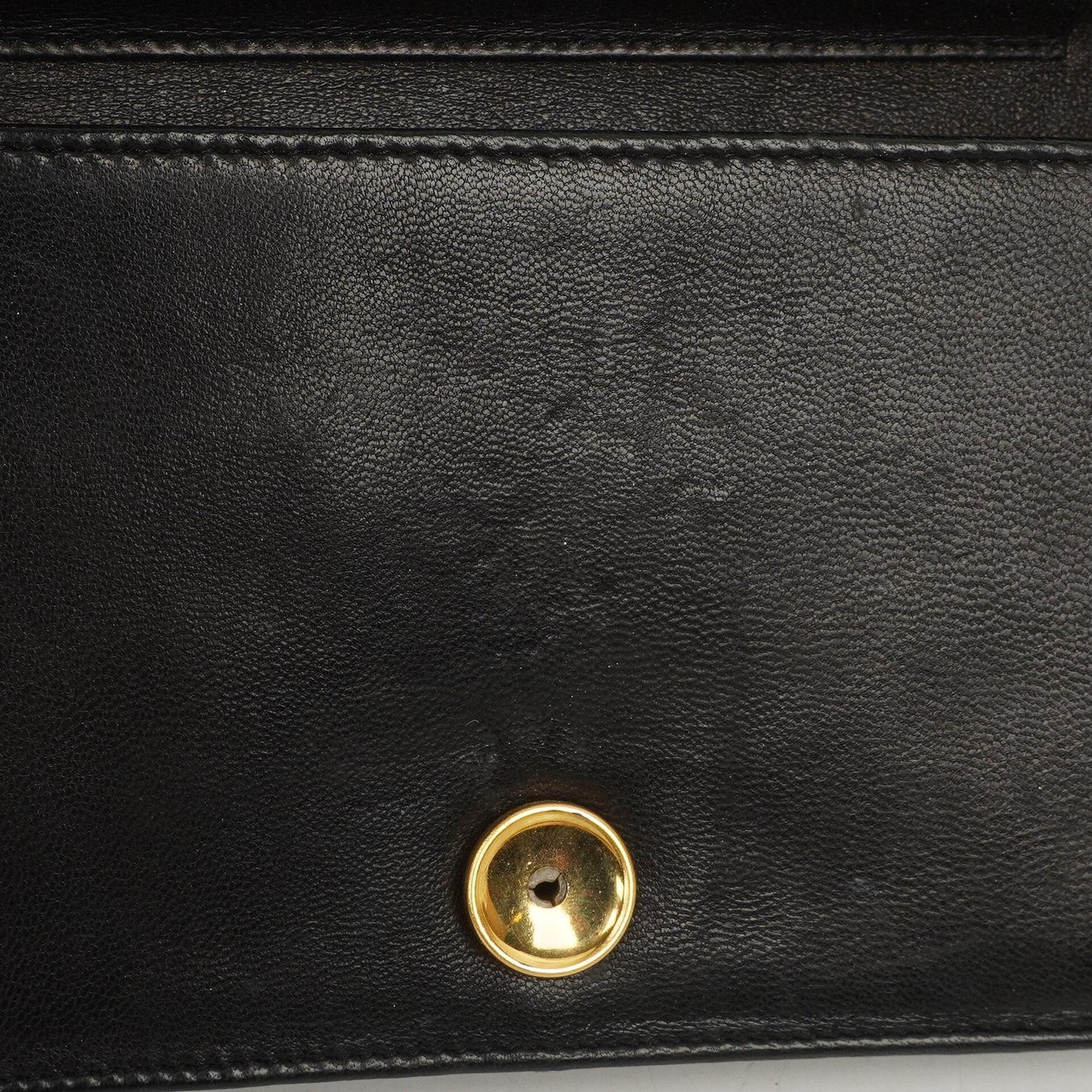Chanel Mini Classic Black Quilted Lambskin Leather Full Flap Wallet On Chain WOC With 24K Gold-Plated Hardware