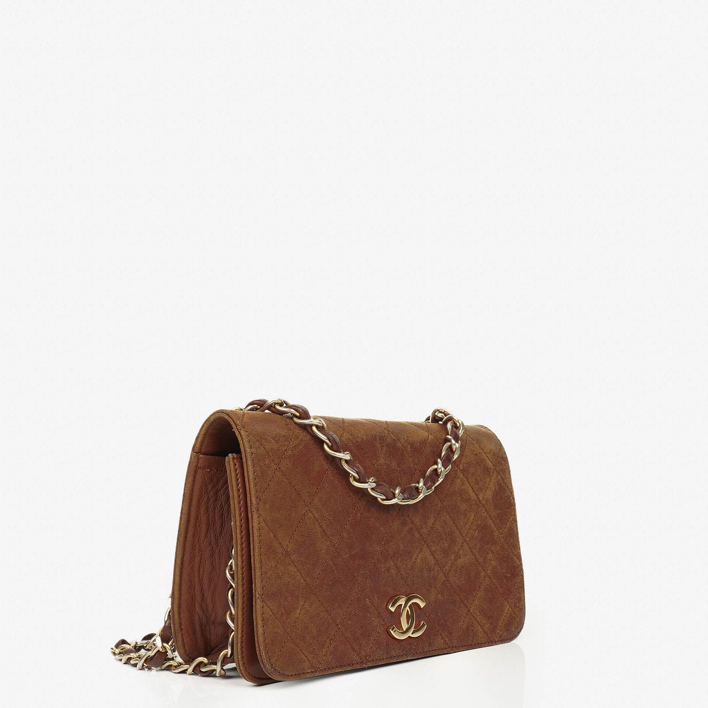 Chanel Mini Classic Quilted Lambskin Full Flap Wallet On Chain WOC With 24K Gold-Plated Hardware