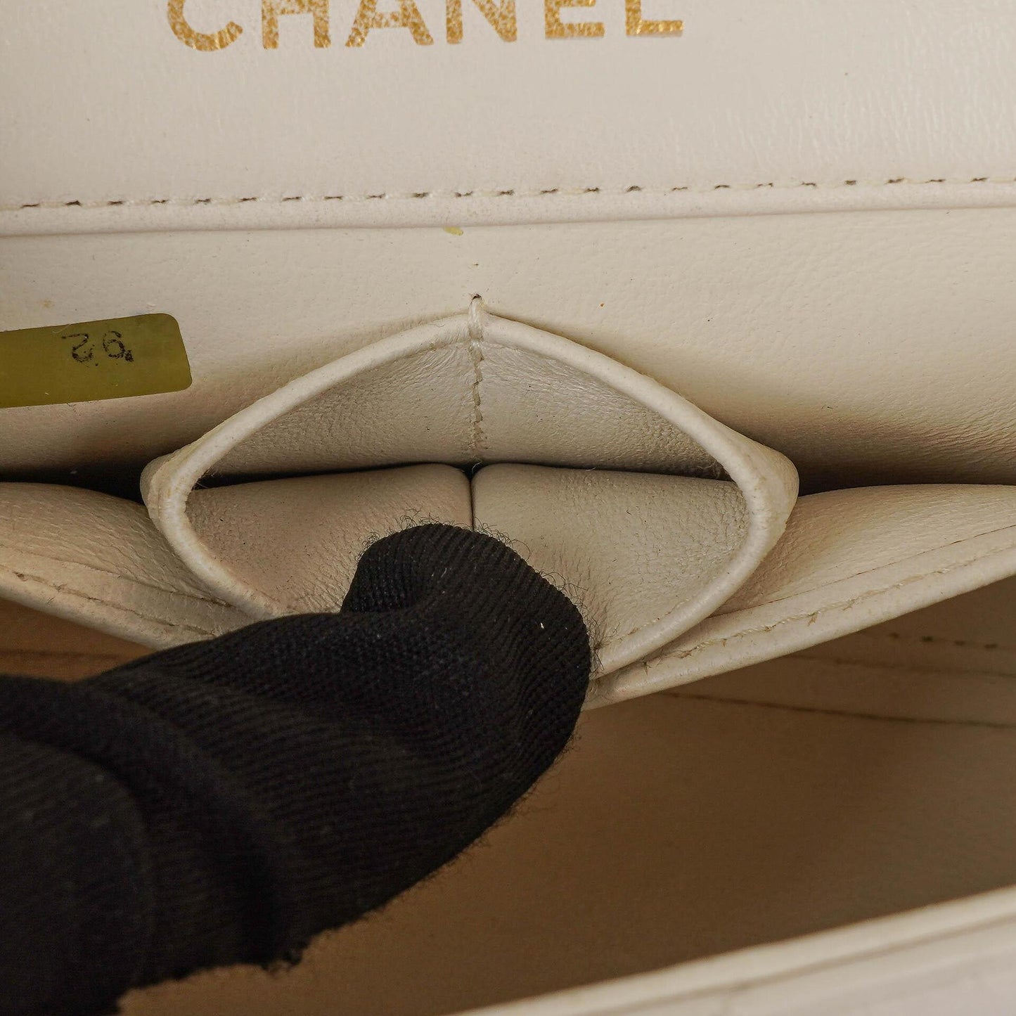 Chanel Mini Classic White Quilted Lambskin Full Flap Wallet On Chain WOC With 24K Gold-Plated Hardware