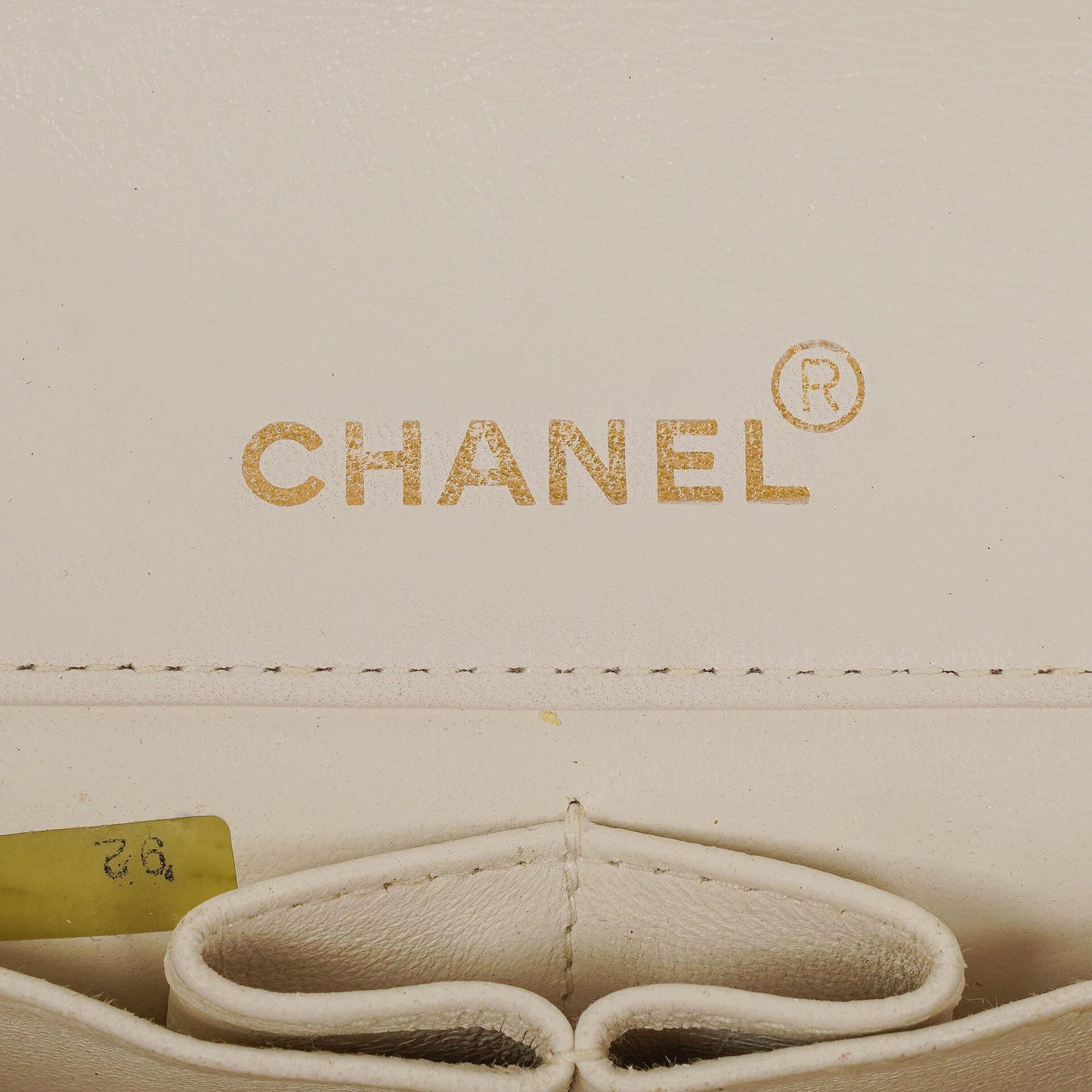 Chanel Mini Classic White Quilted Lambskin Full Flap Wallet On Chain WOC With 24K Gold-Plated Hardware