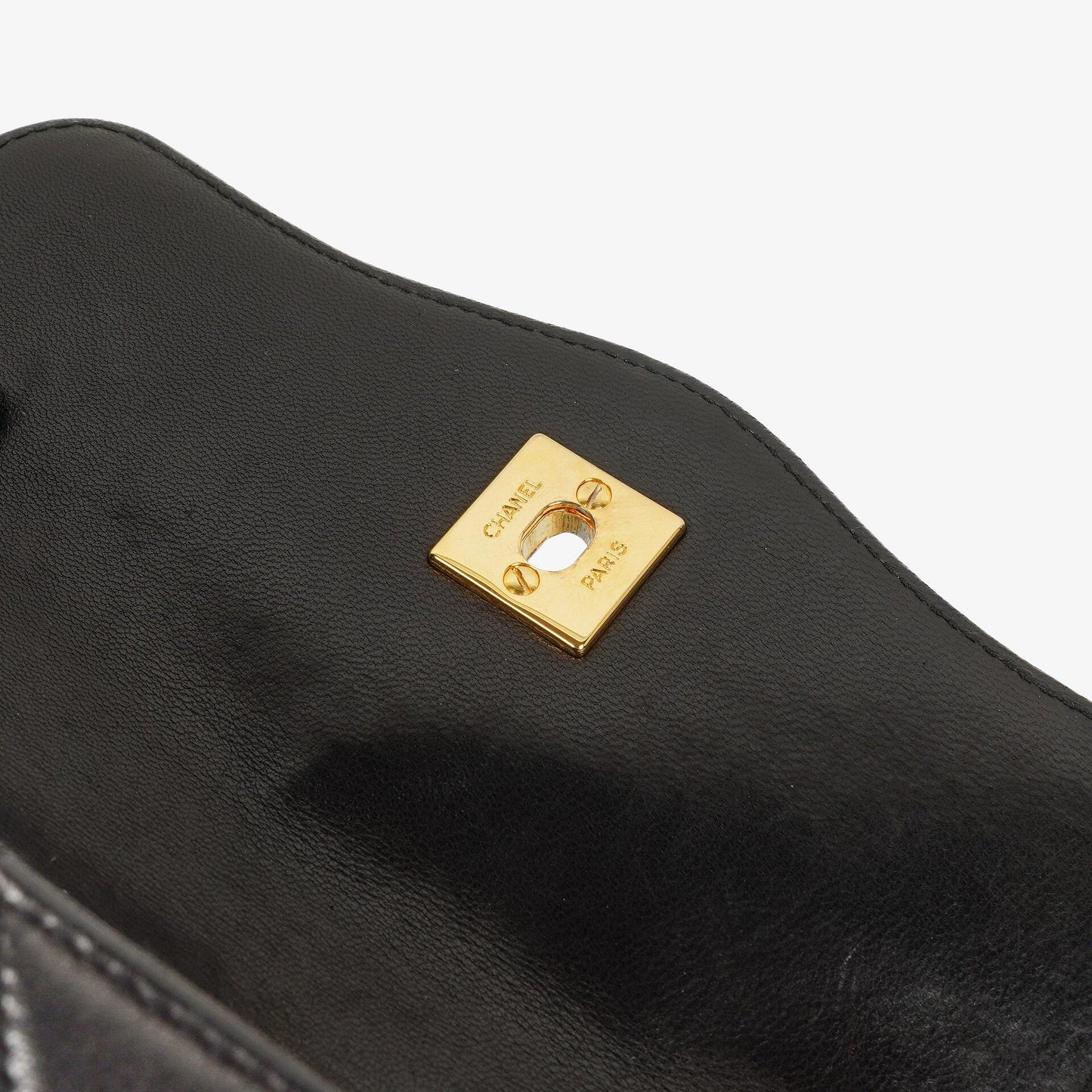 Chanel Mini Diana Flap Bag Black And White Quilted Lambskin 24K Gold-Plated Hardware