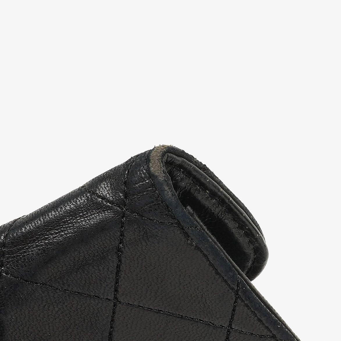 Chanel Mini Diana Flap Bag Black And White Quilted Lambskin 24K Gold-Plated Hardware