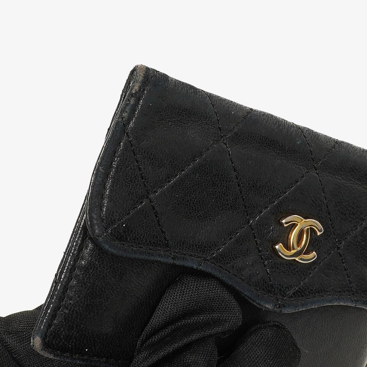 Chanel Mini Diana Flap Bag Black And White Quilted Lambskin 24K Gold-Plated Hardware