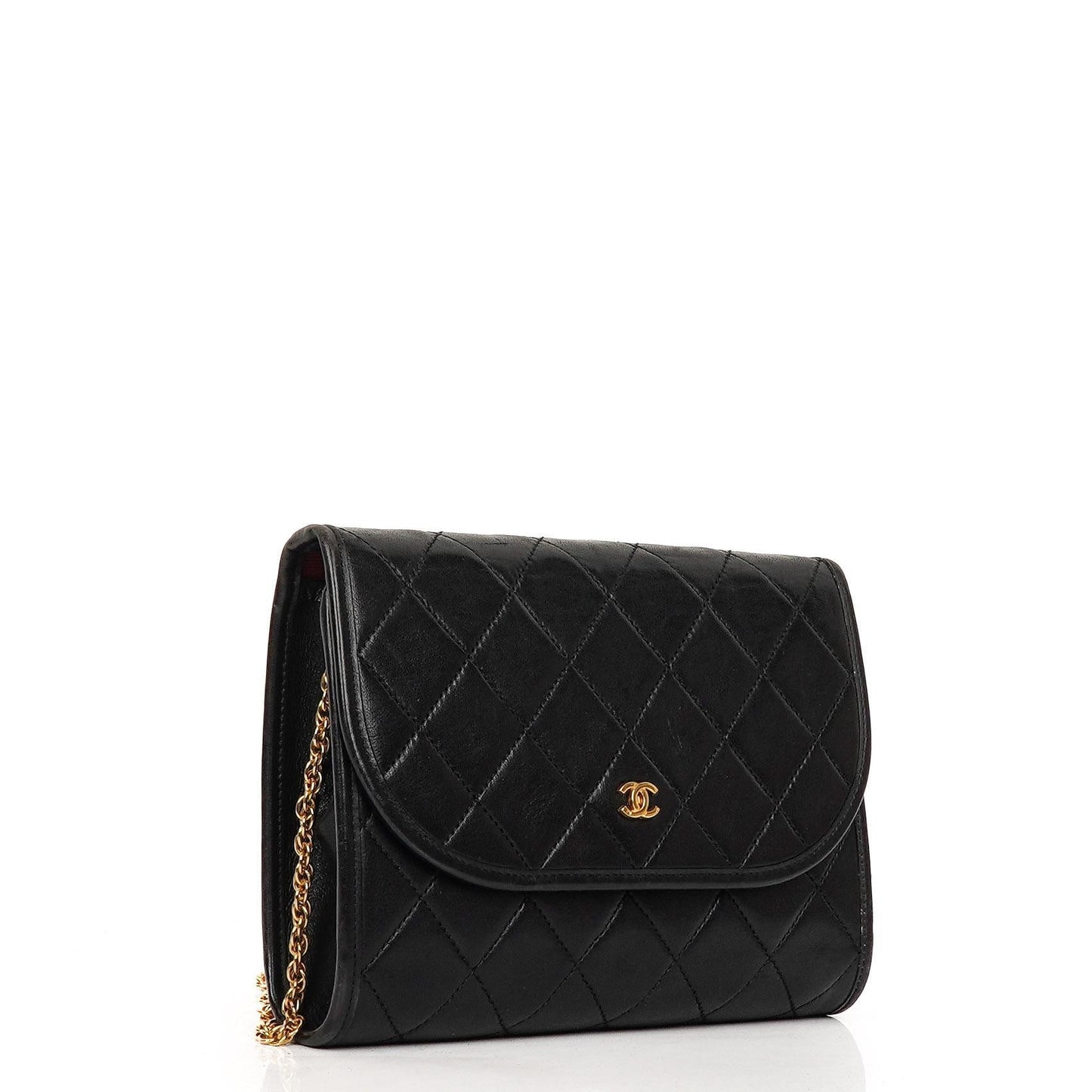 Chanel Mini Flap Bag Black Quilted Lambskin With 24K Gold-Plated Hardware