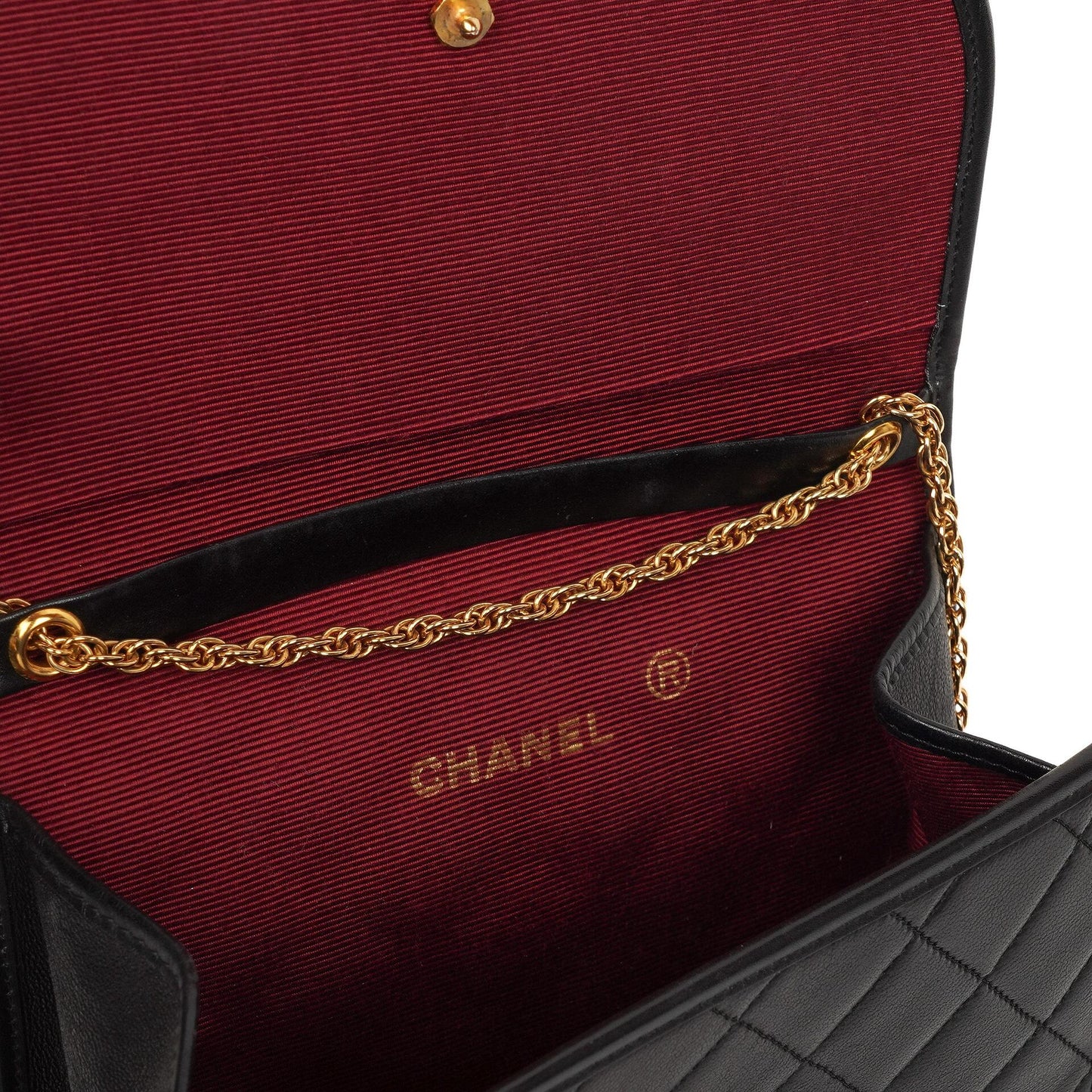 Chanel Mini Flap Bag Black Quilted Lambskin With 24K Gold-Plated Hardware