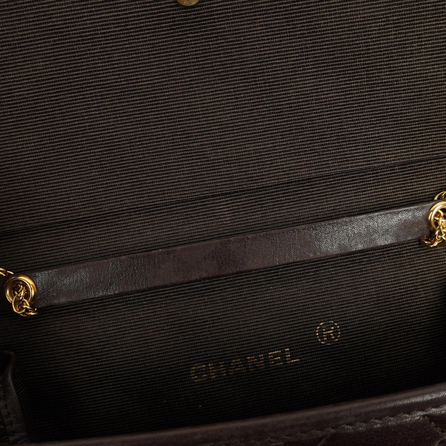 Chanel Mini Flap Bag Brown Quilted Lambskin With 24K Gold-Plated Hardware