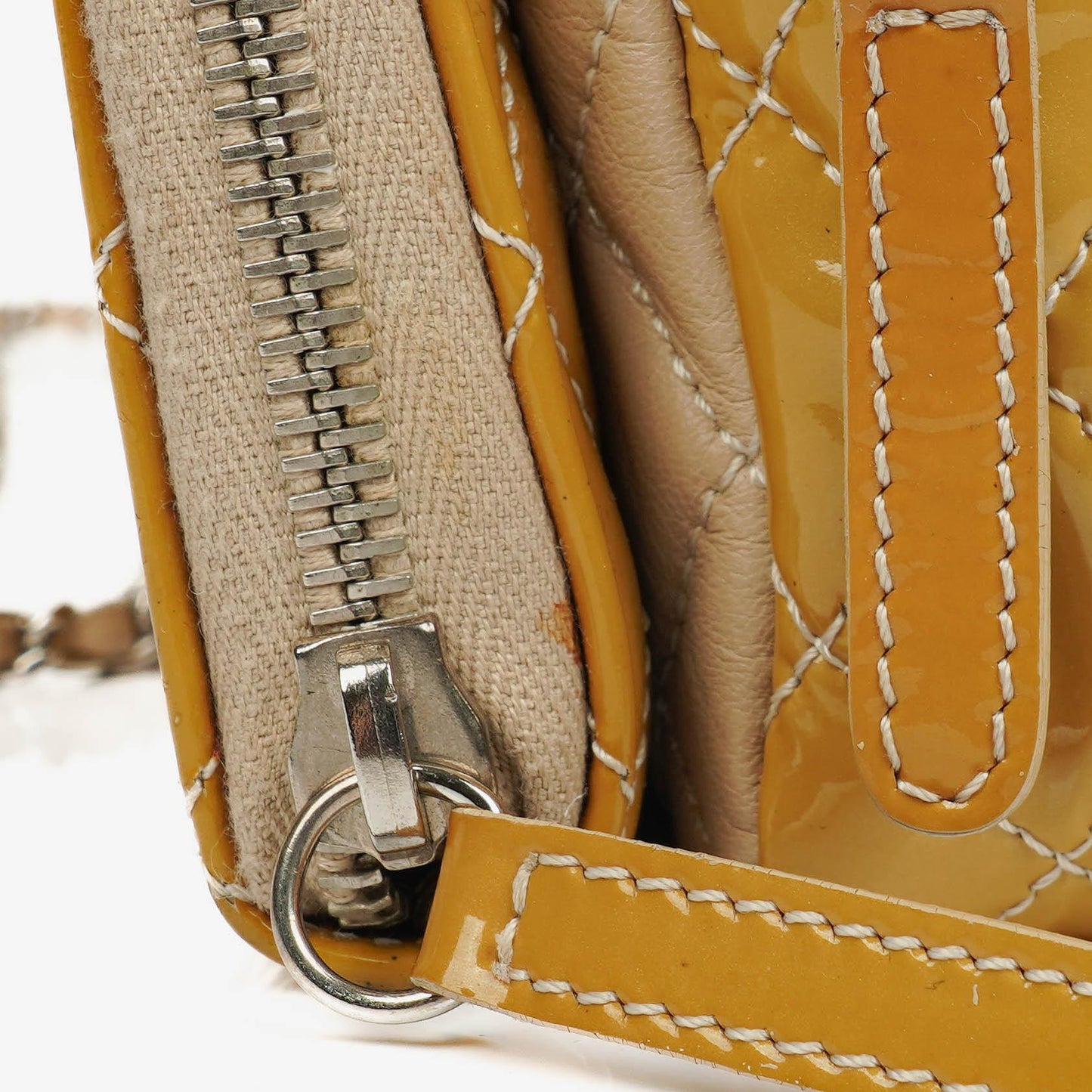 Chanel Mini Rectangular Double-Sided Flap Bag In Quilted Patent Leather