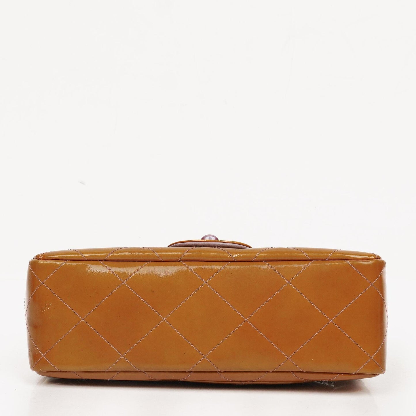 Chanel Mini Rectangular Flap Bag In Quilted Patent Leather