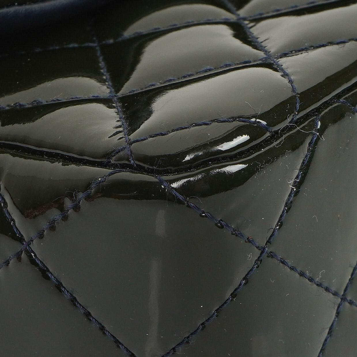 Chanel Mini Rectangular Flap Bag In Quilted Patent Leather With Silver-Tone Hardware,2013-2014