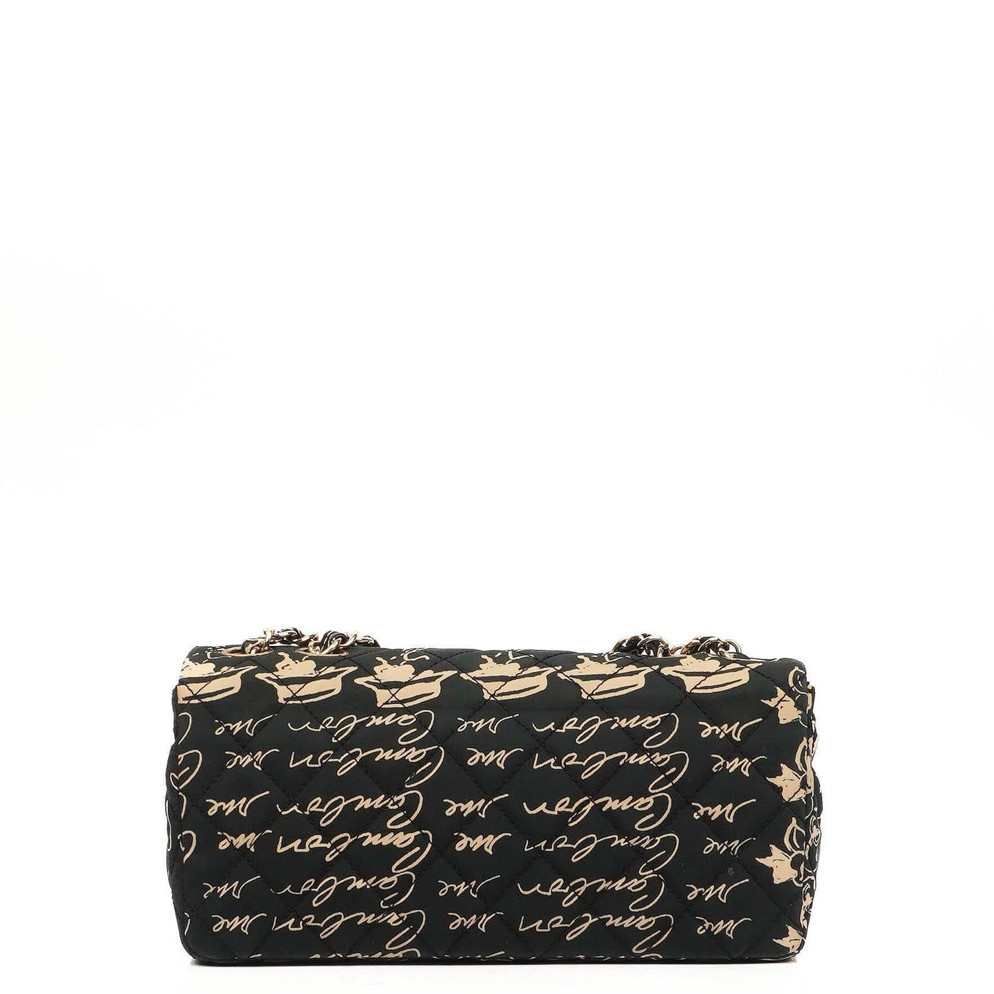Chanel Mini Rectangular Printed Cambon Single Flap Bag With 24K Gold Plated Hardware