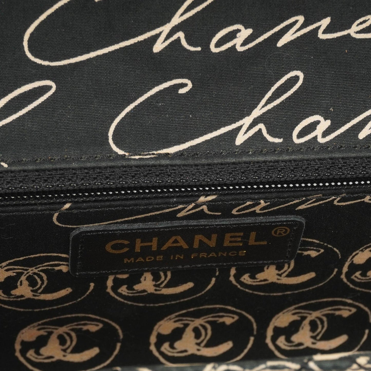 Chanel Mini Rectangular Printed Cambon Single Flap Bag With 24K Gold Plated Hardware