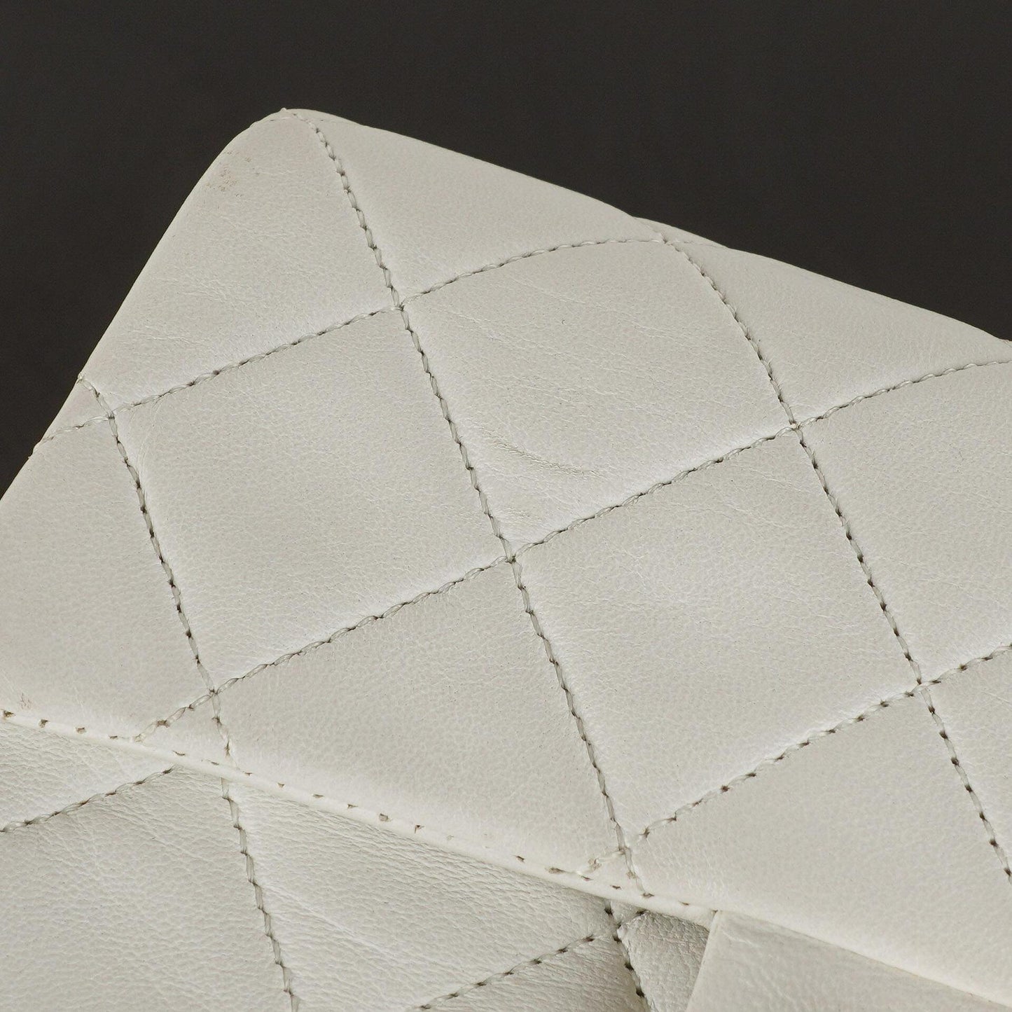 Chanel Mini Square Classic Flap Bag White Quilted Lambskin With 24K Gold-Plated Hardware