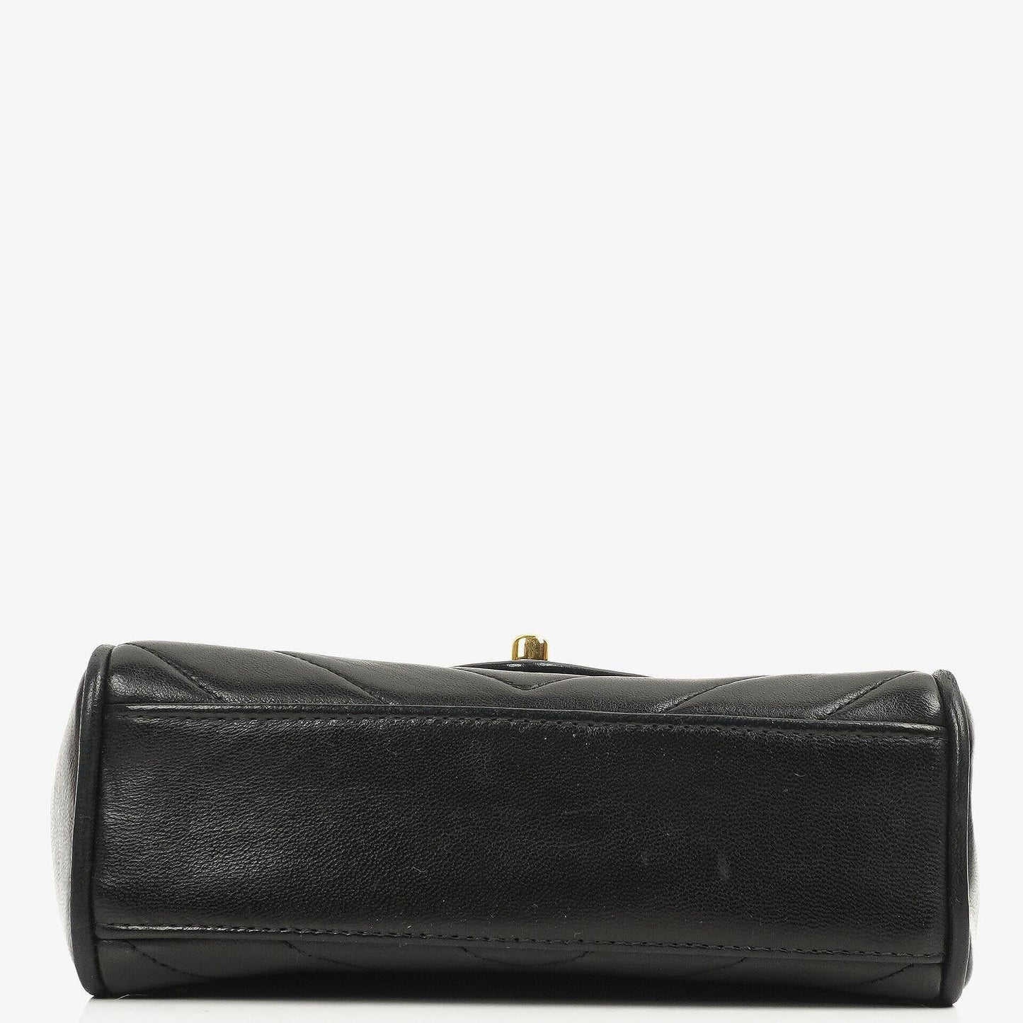Chanel Mini Square Flap Bag Chevron Quilted Lambskin 24K Gold-Plated Hardware