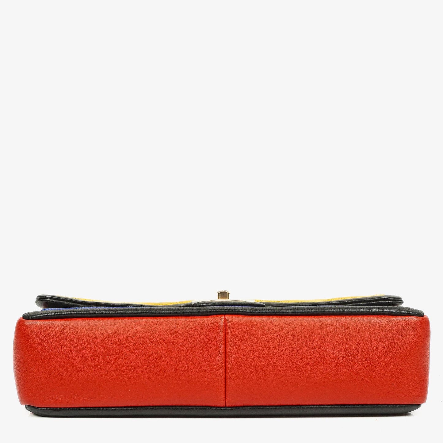 Chanel Multicolor Lambskin Tri-Color Medium Graphic Flap Bag