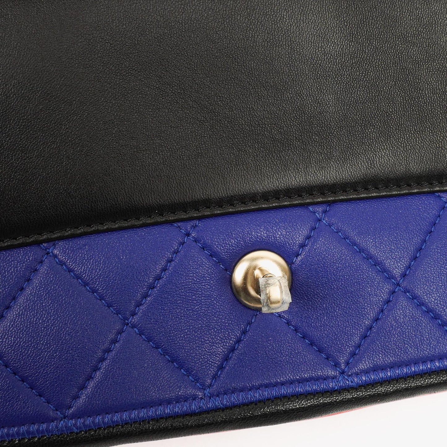Chanel Multicolor Lambskin Tri-Color Medium Graphic Flap Bag