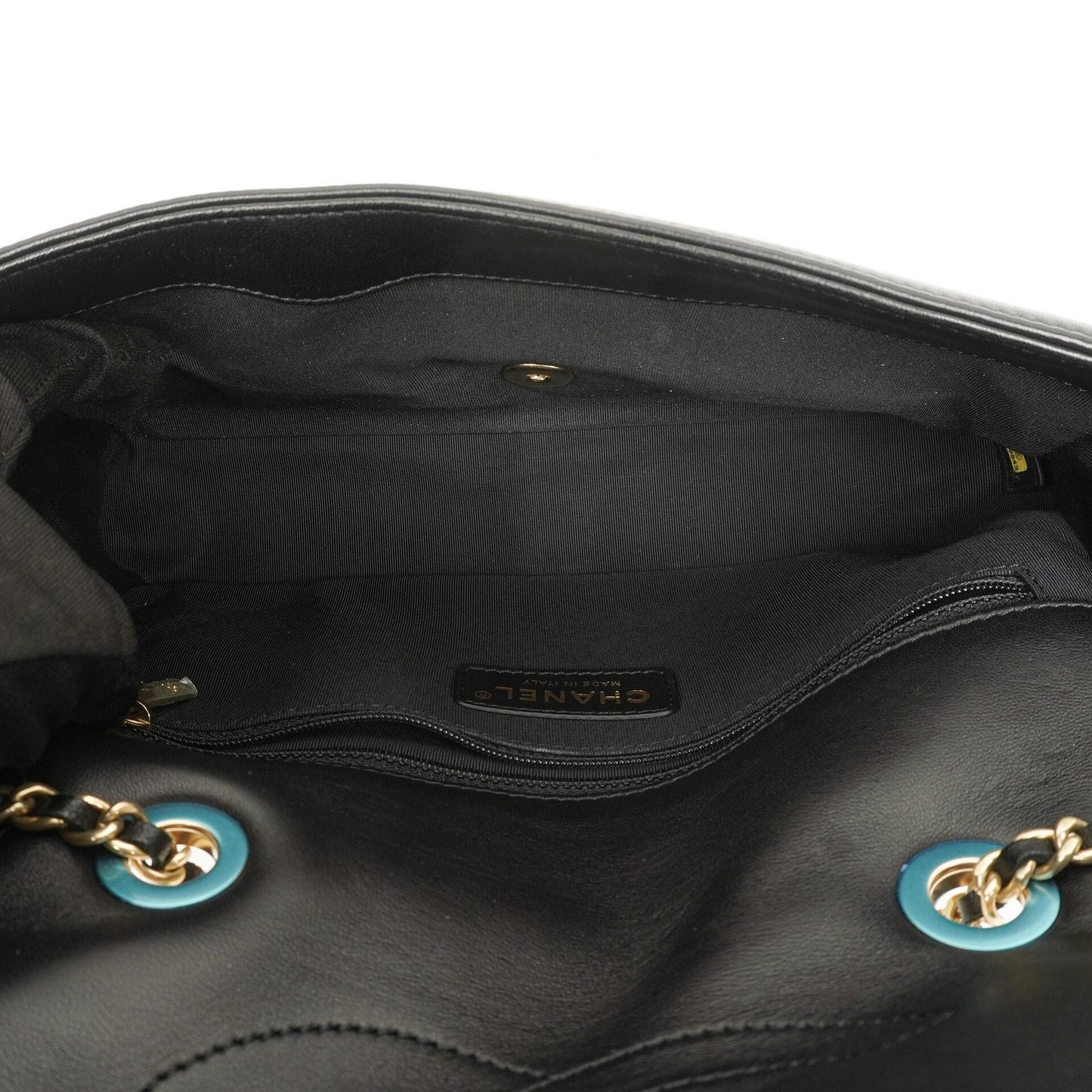Chanel Multicolor Lambskin Tri-Color Medium Graphic Flap Bag