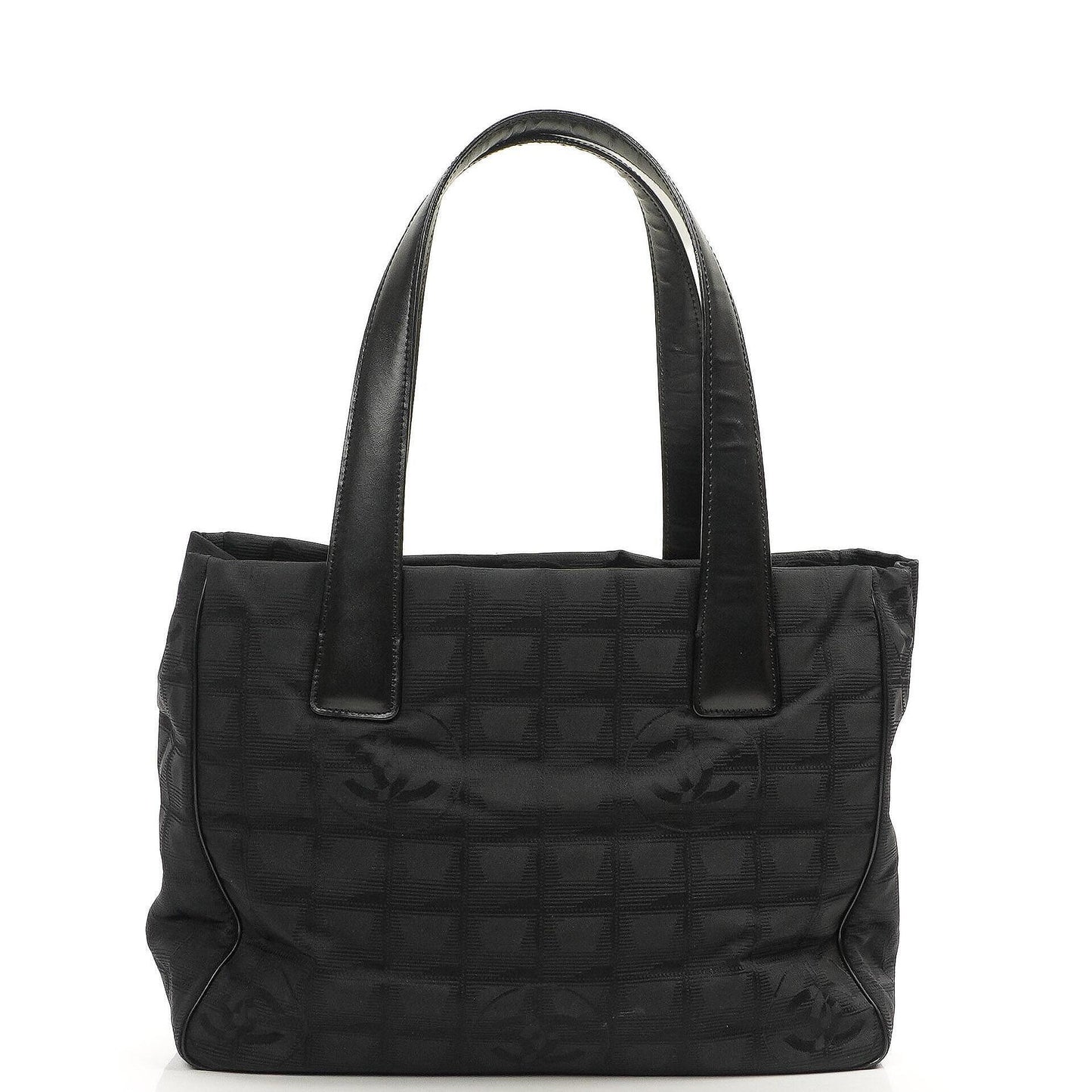 Chanel New Travel Line PM Tote Bag Black Nylon