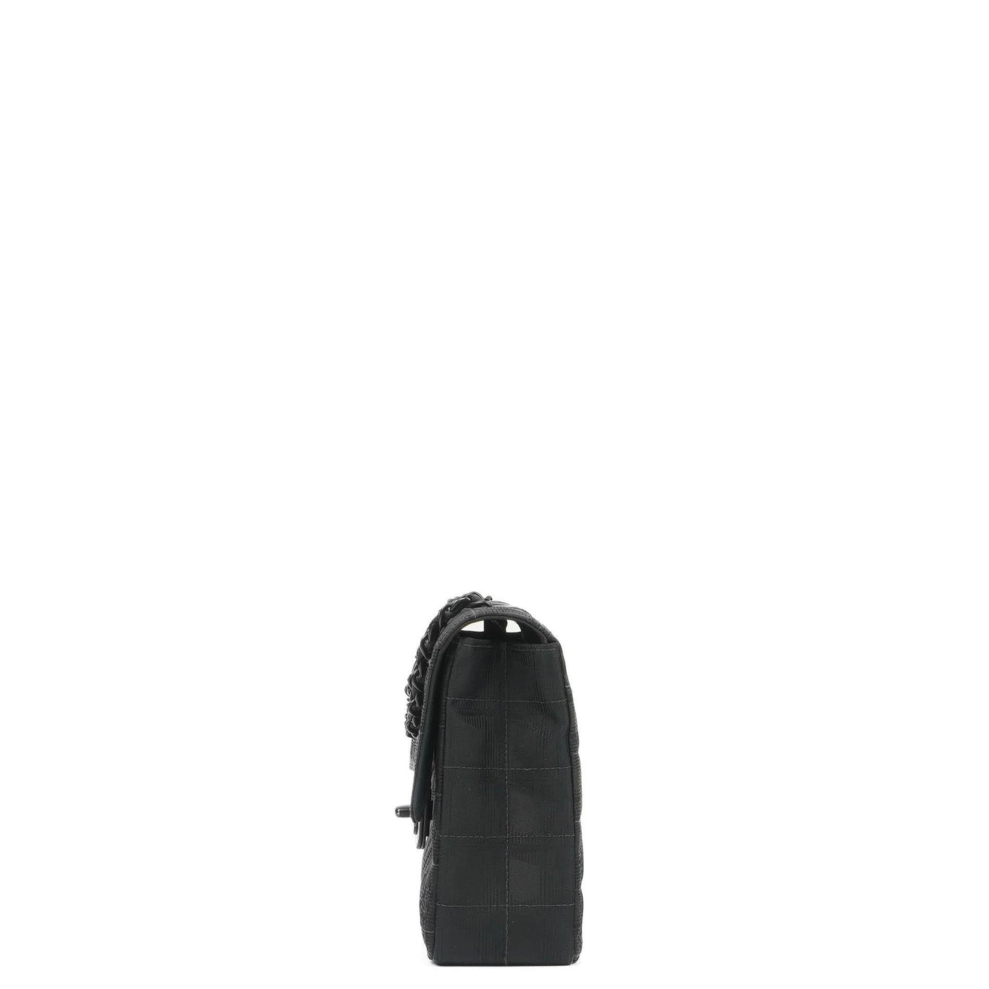 Chanel Nylon Travel Line Medium Classic Flap Bag So Black