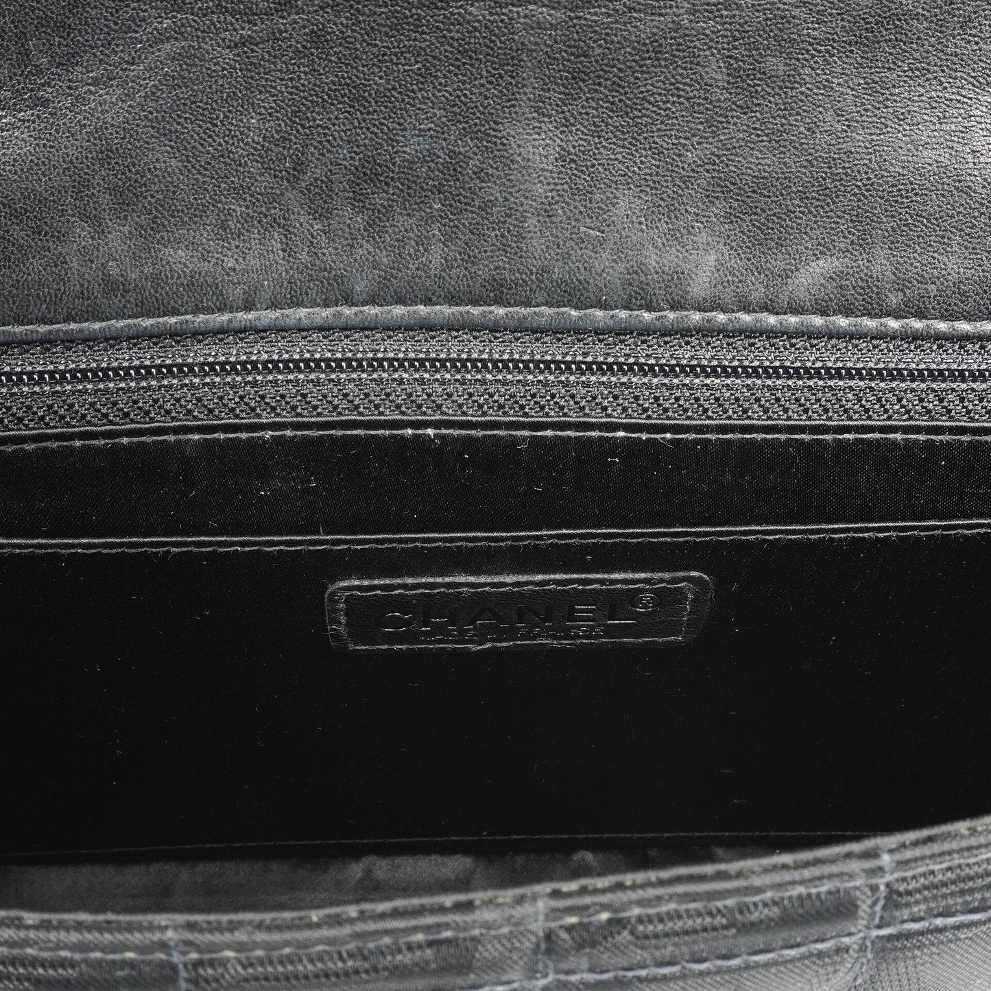 Chanel Nylon Travel Line Medium Classic Flap Bag So Black