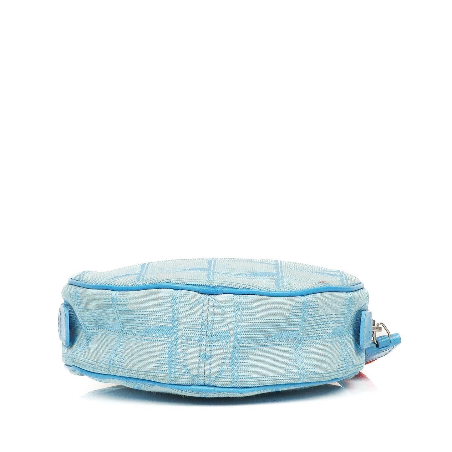 Chanel Nylon Travel Round Blue Pouch, 2002-2003