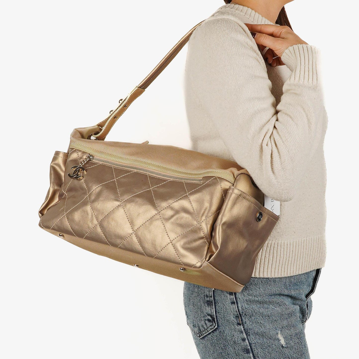 Chanel Paris-Biarritz Gold Hobo Bag