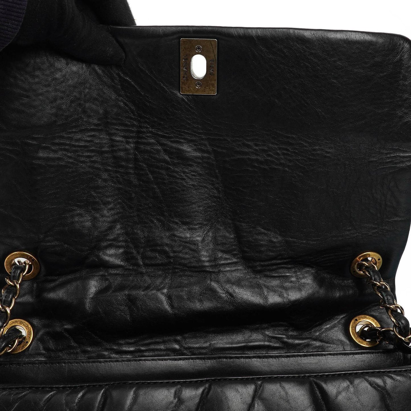 Chanel Paris-Bombay Aged Quilted Calfskin Flap Bag