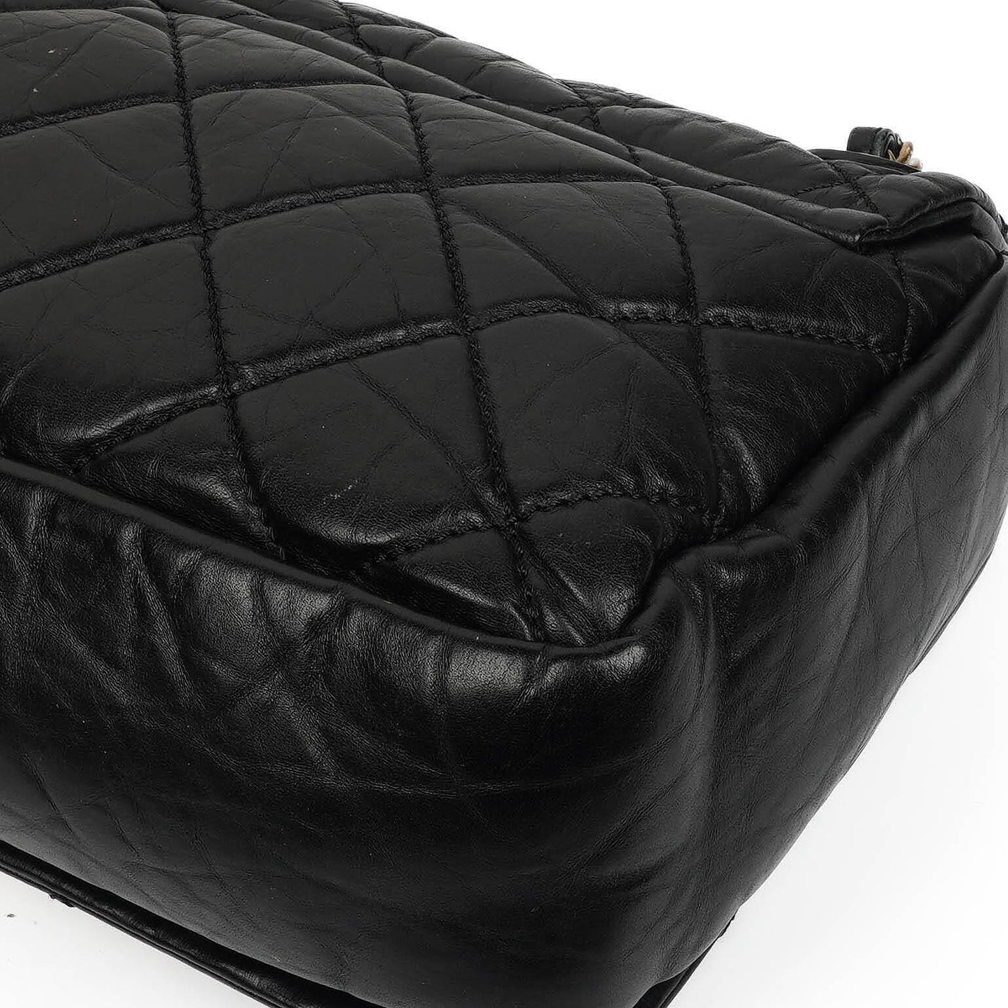 Chanel Paris-Bombay Aged Quilted Calfskin Flap Bag