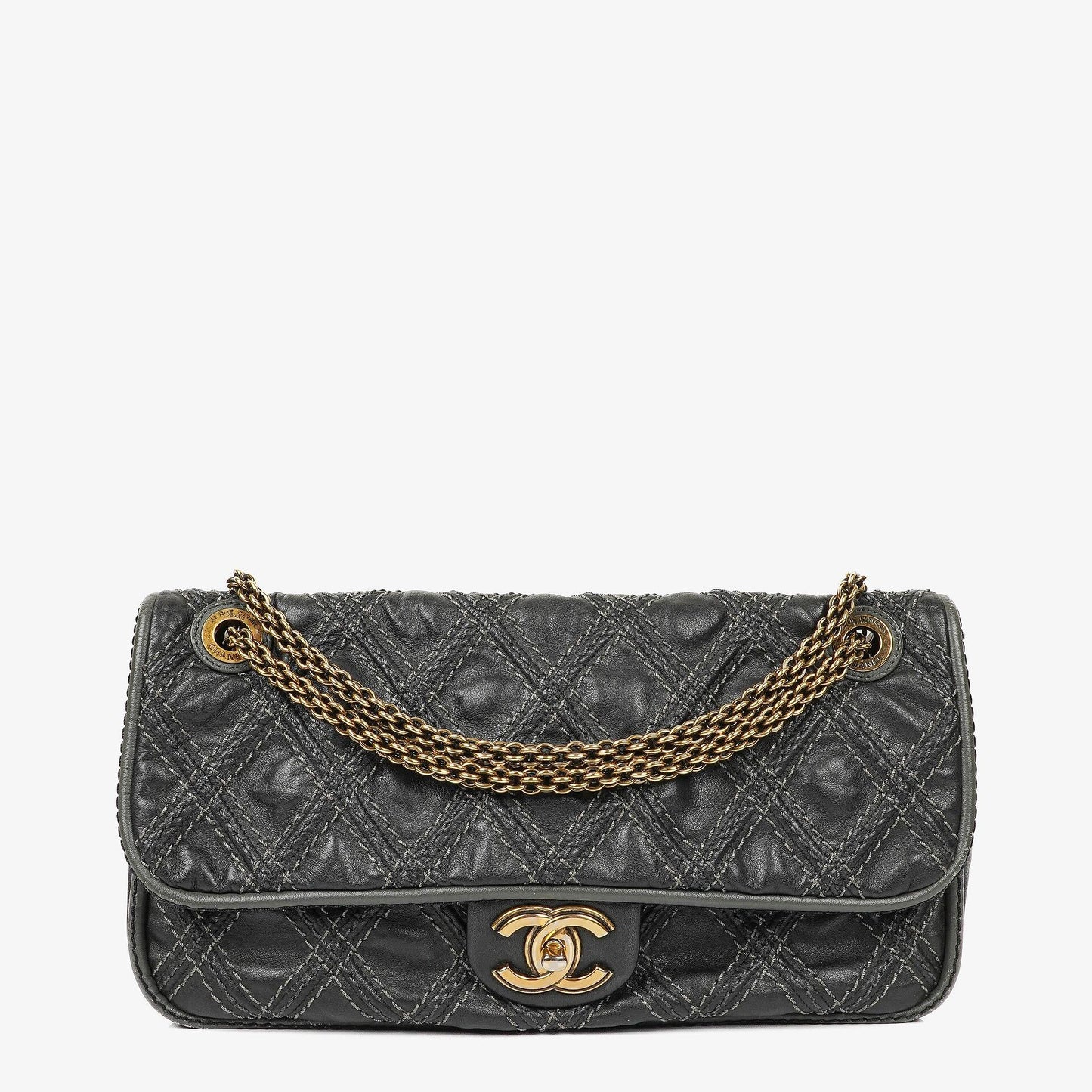 Chanel Paris-Bombay Black Triptych Flap Bag